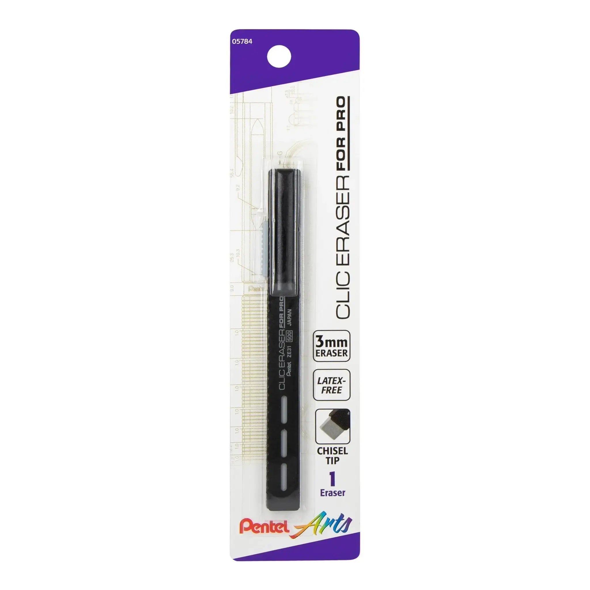 Pentel - ZE11T-A - Gumstift - Semi-transparant Zwart Pentel - ZE11T-A - Gumstift - Semi-transparant Zwart