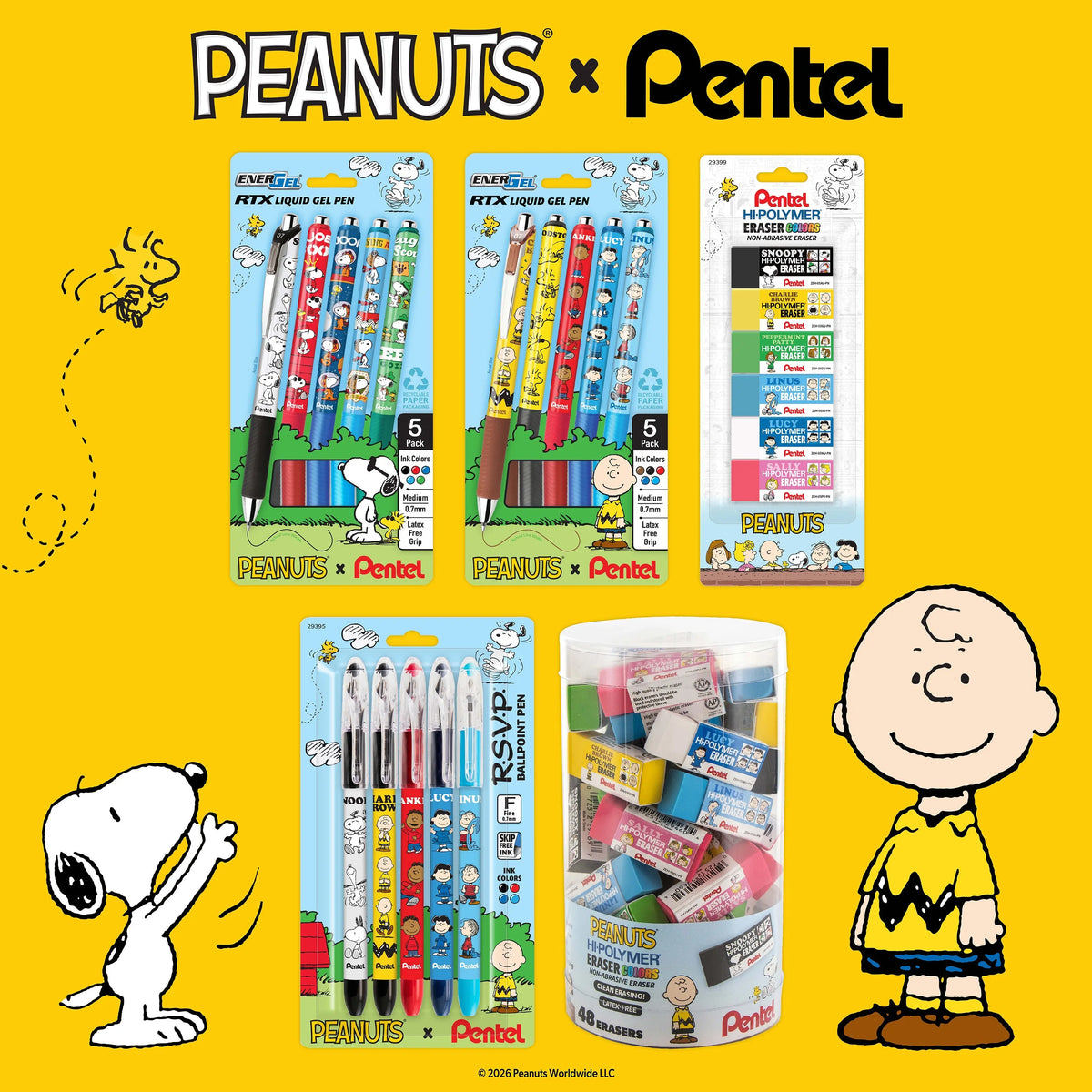 Peanuts x Pentel New Collaboration!