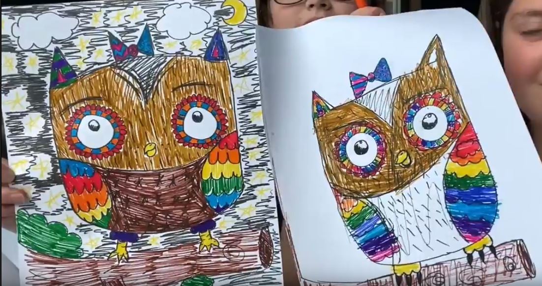 Draw & Color: Patterned Owl with Gina Scollick