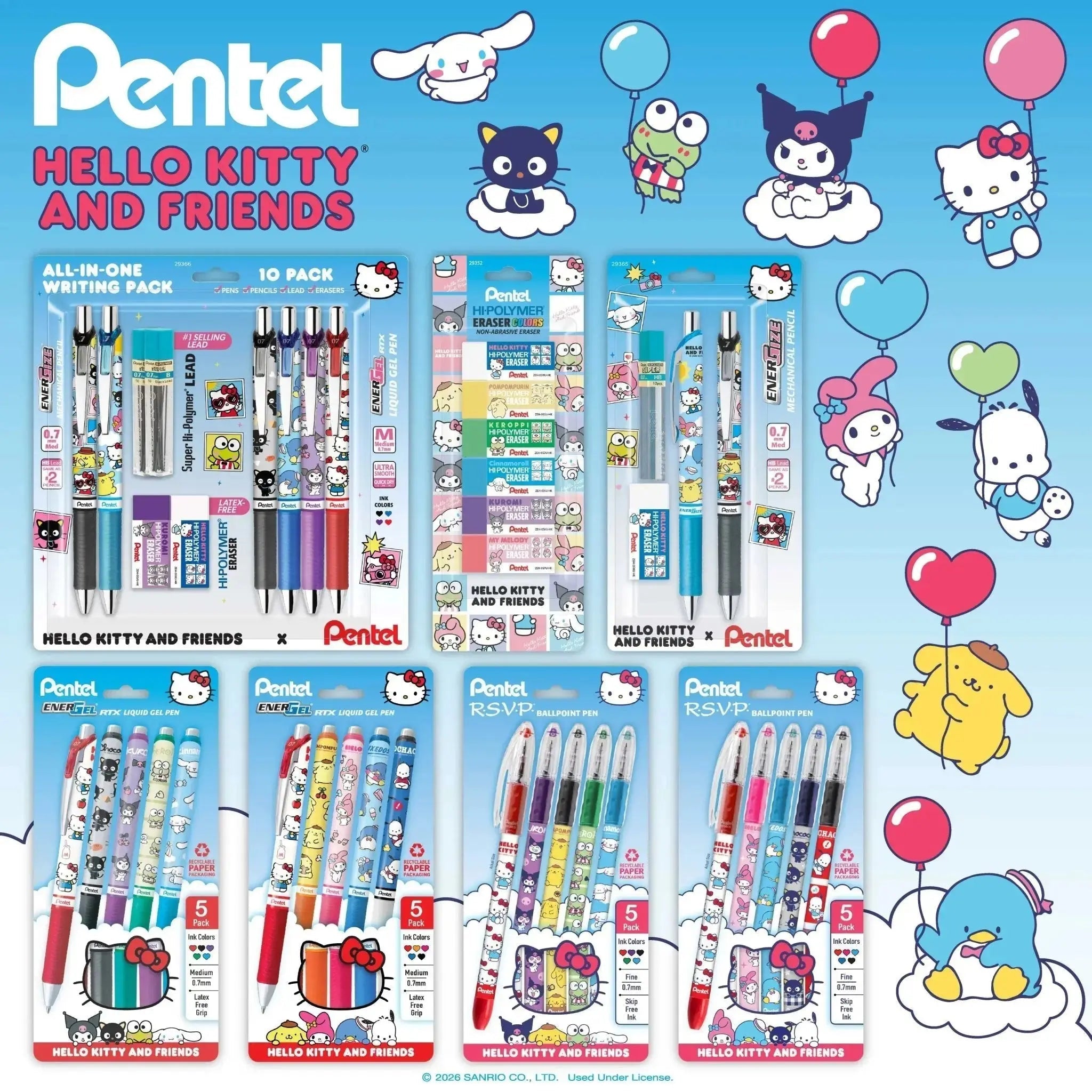 Hello Kitty® and Friends x Pentel Collection - Pentel of America, Ltd.