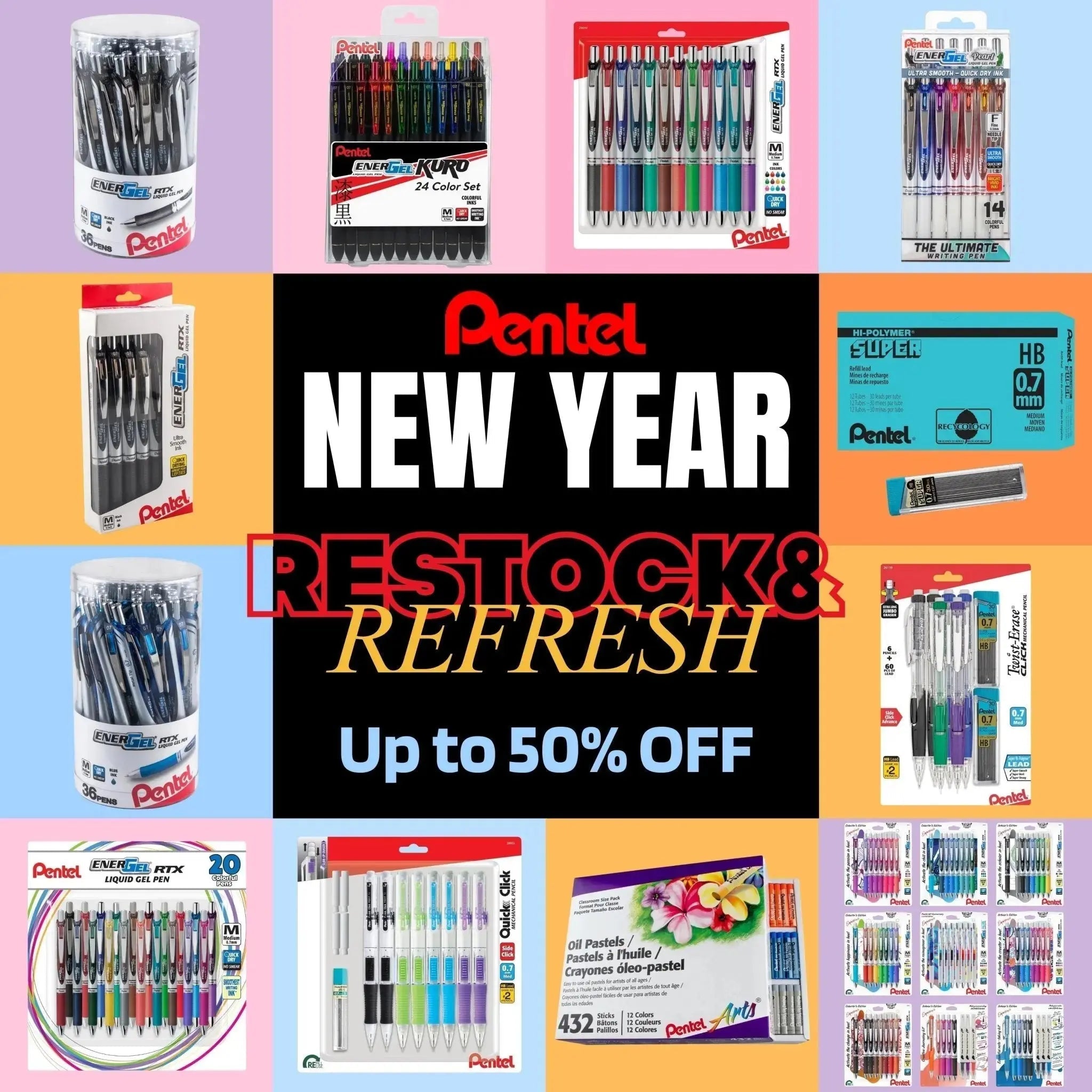 New Year Restock & Refresh - Pentel of America, Ltd.