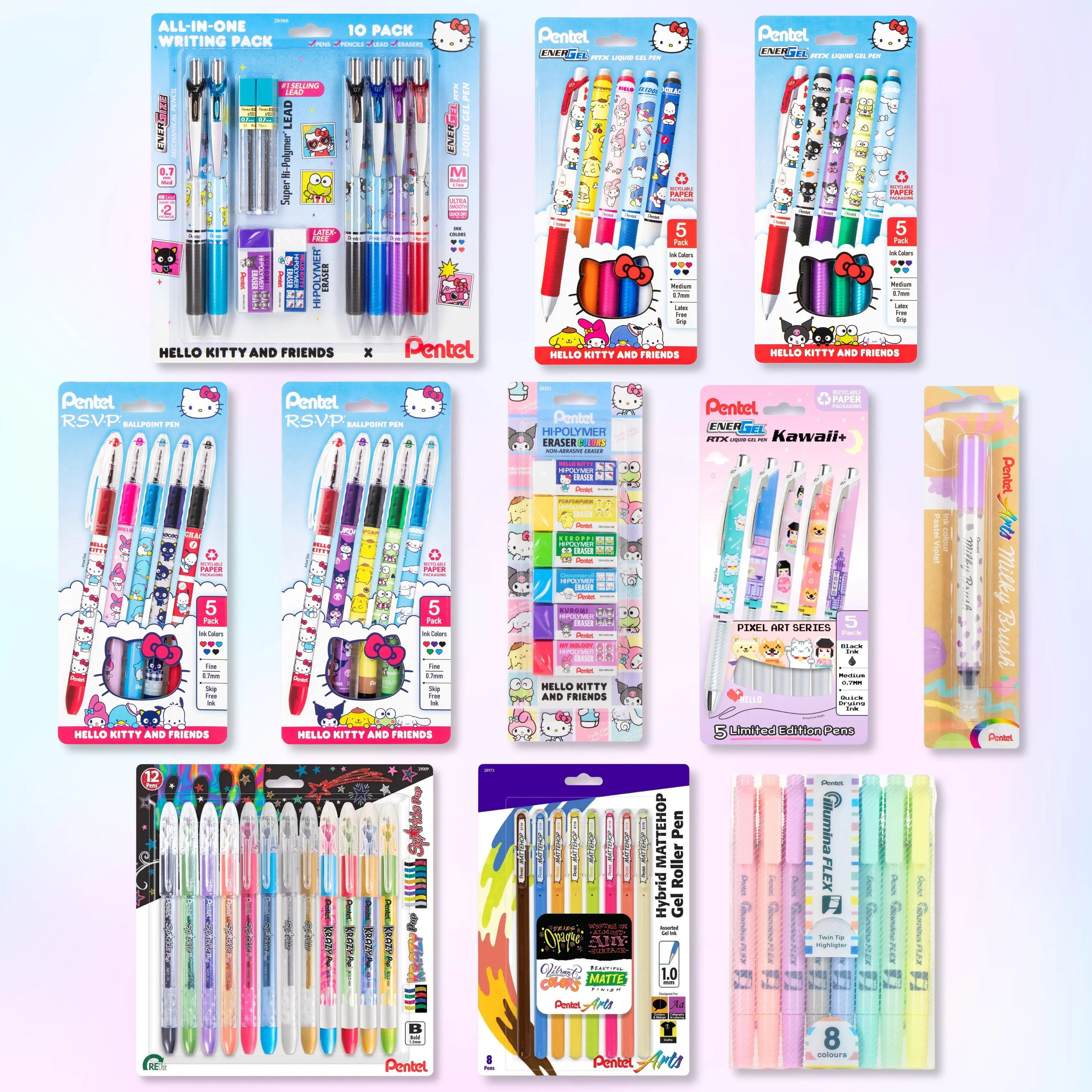 Hello Kitty® and Friends x Pentel Kawaii Dream Collector's Bundle