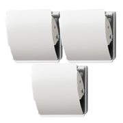 Three PLUS Large Extra Strong Magnet rubber-coated white clips