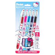 Pentel RSVP ballpoint pens with Hello Kitty design on packaging