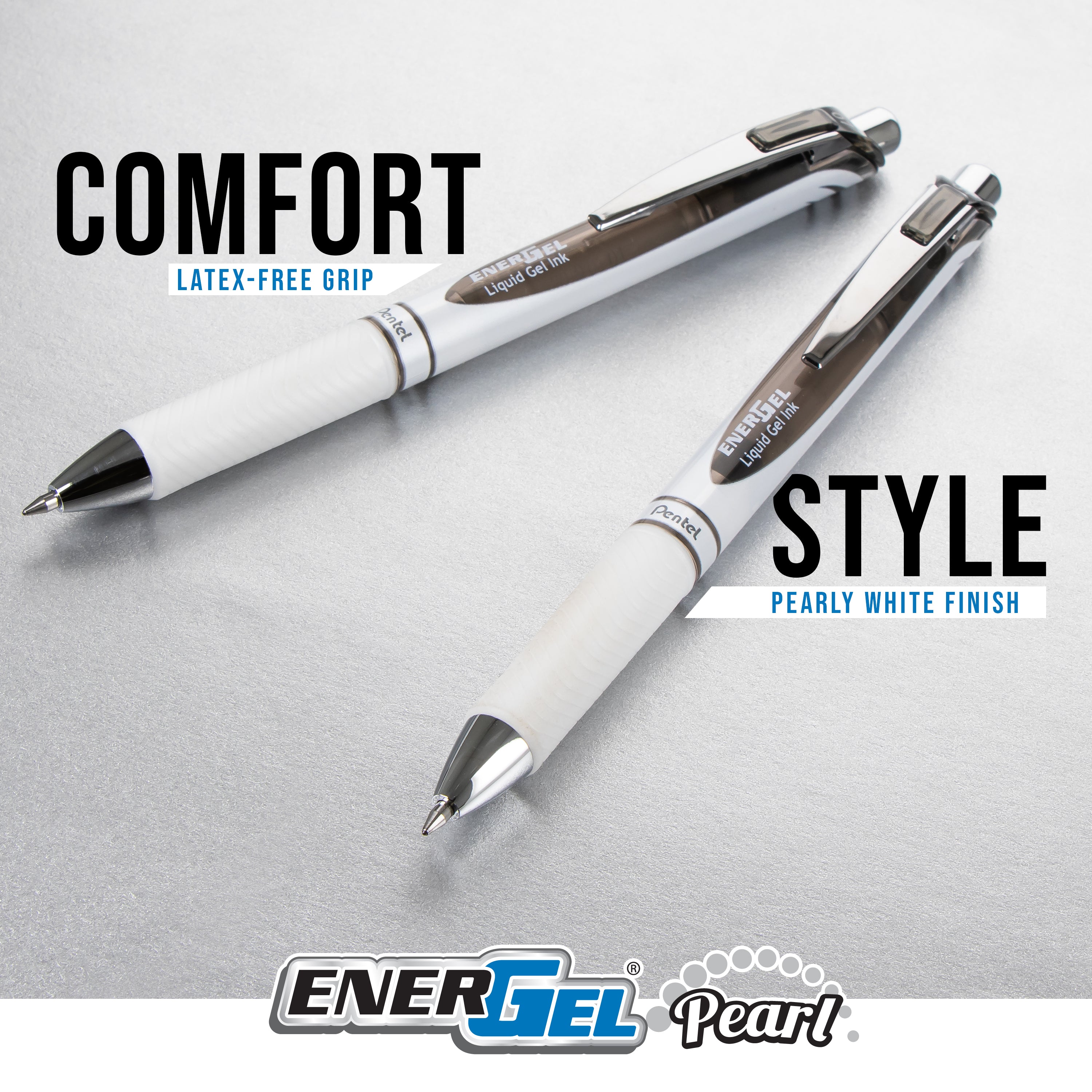 Pentel Writing Essentials 10 pack - 4 EnerGel gel pens, 2 Twist Erase III 0.7mm mechanical pencils, 2 Hi-Polymer block erasers, and 2 Hi-Polymer 0.7mm HB lead