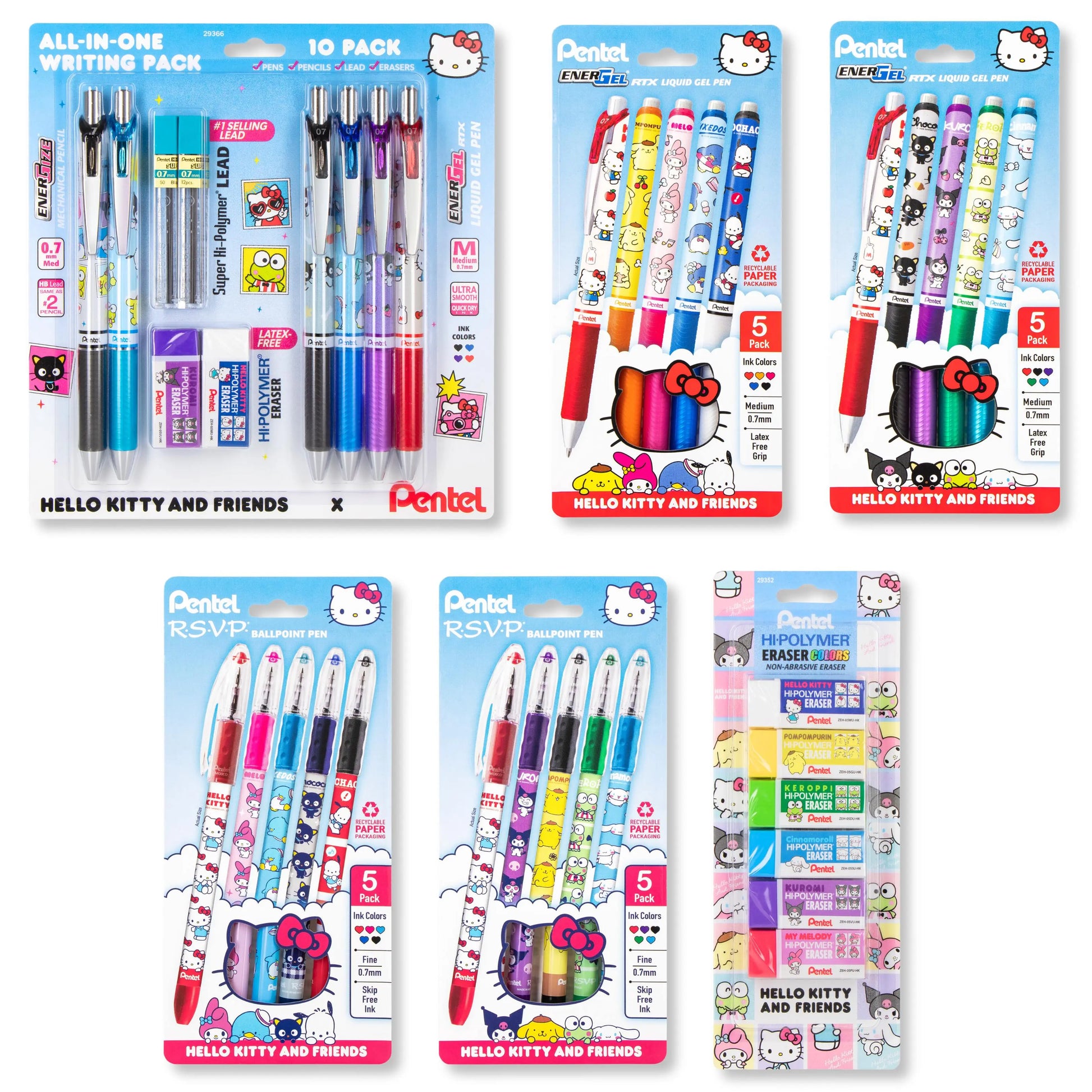 Hello Kitty® and Friends x Pentel Collector's Bundle  Pentel of America, Ltd.