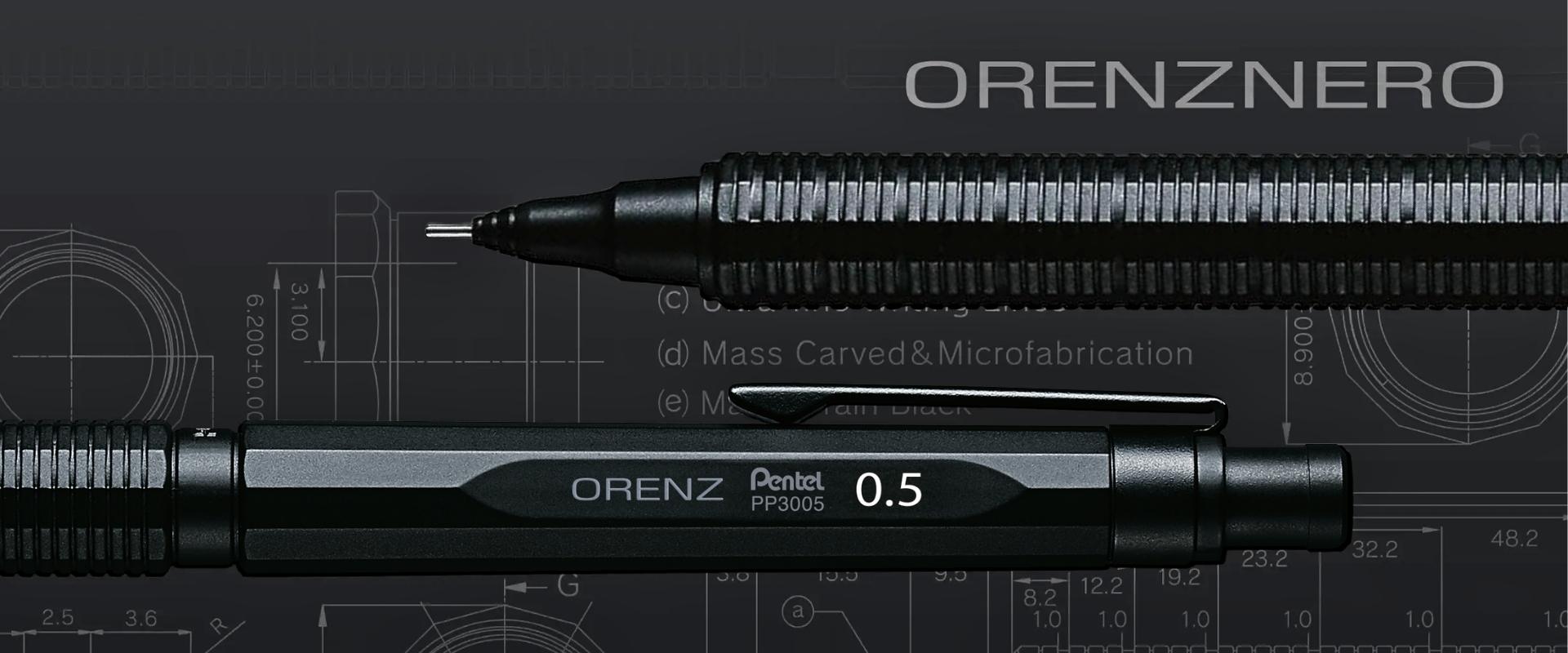 Orenz Nero Mechanical Drafting Pencil, Automatic Lead Advance