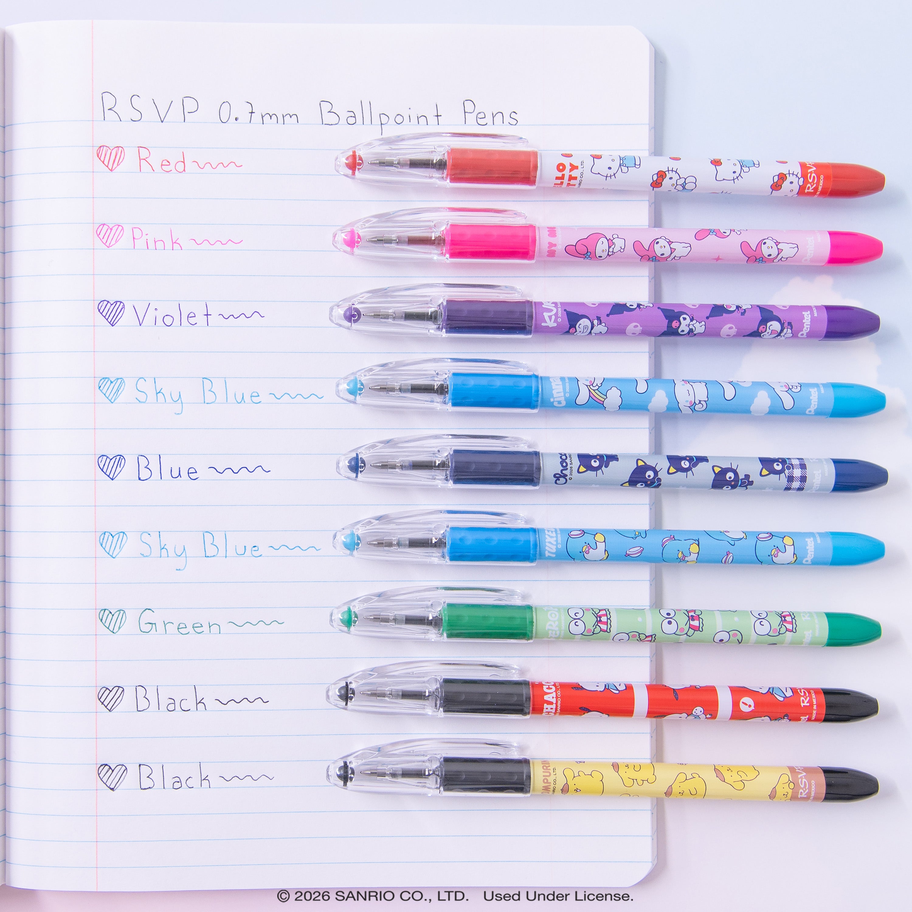 Hello Kitty® and Friends x Pentel Essentials Collector's Bundle