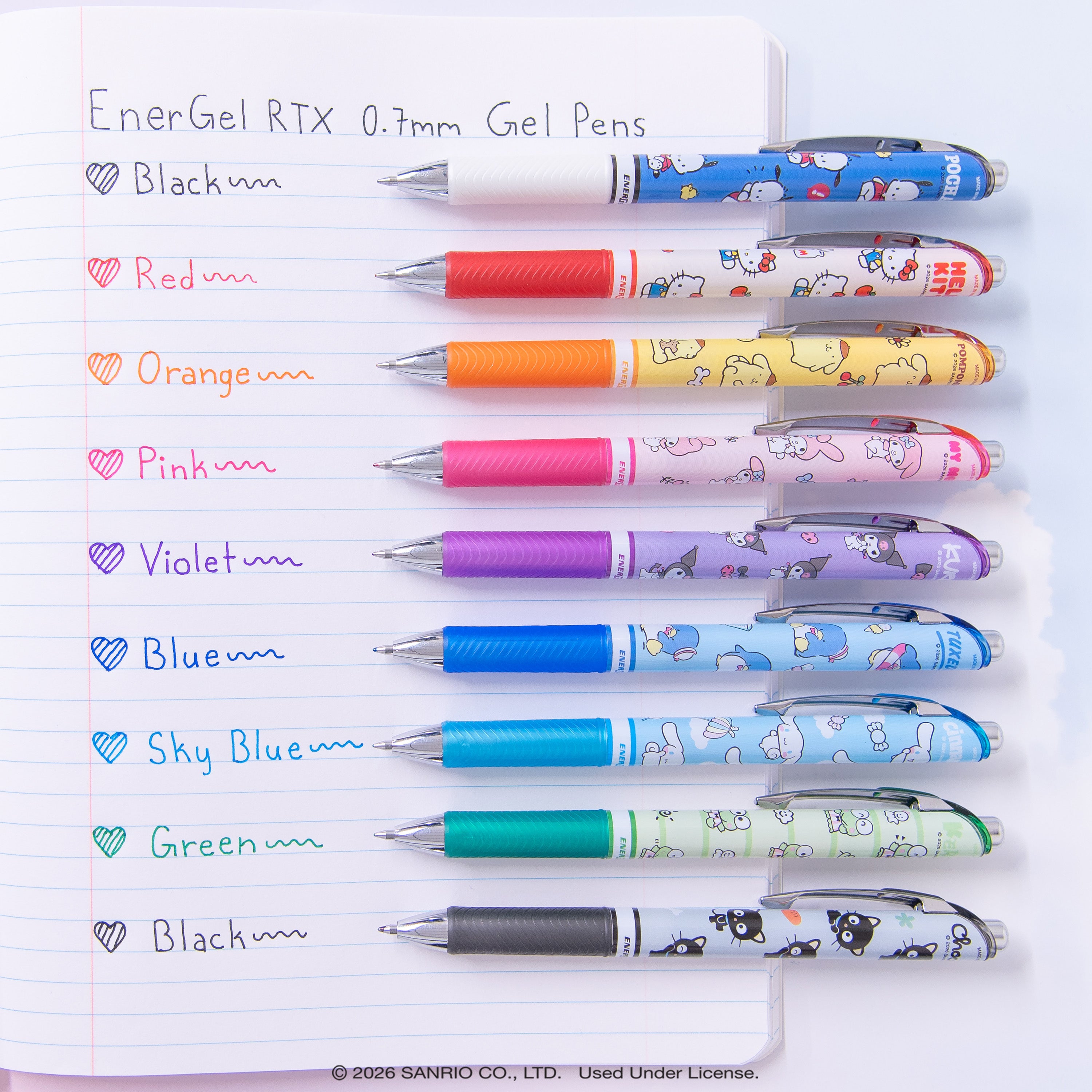 Hello Kitty® and Friends x Pentel Essentials Collector's Bundle