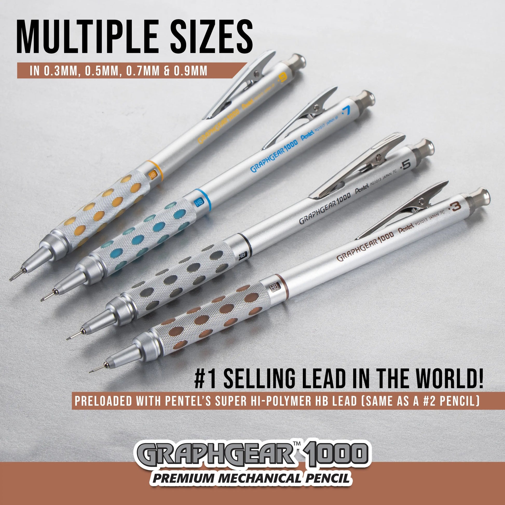 Pentel GraphGear 1000 Automatic Drafting Pencil, Eraser Refills, 1-Pk  Pentel of America, Ltd.