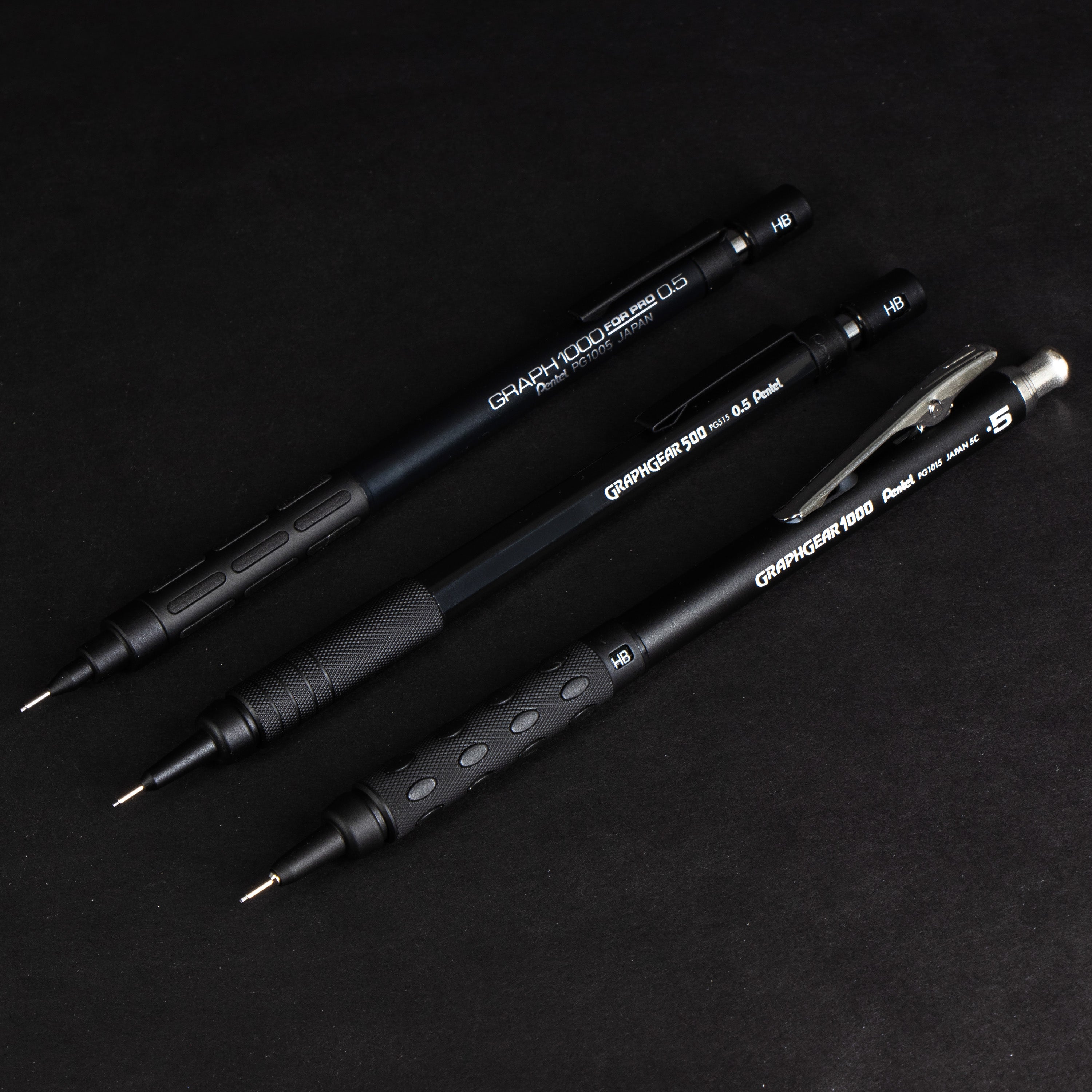 GraphGear/Graph Black Edition, Mechanical Drafting Pencils, Pentel 60th Anniversary Limited Edition Collectors Set