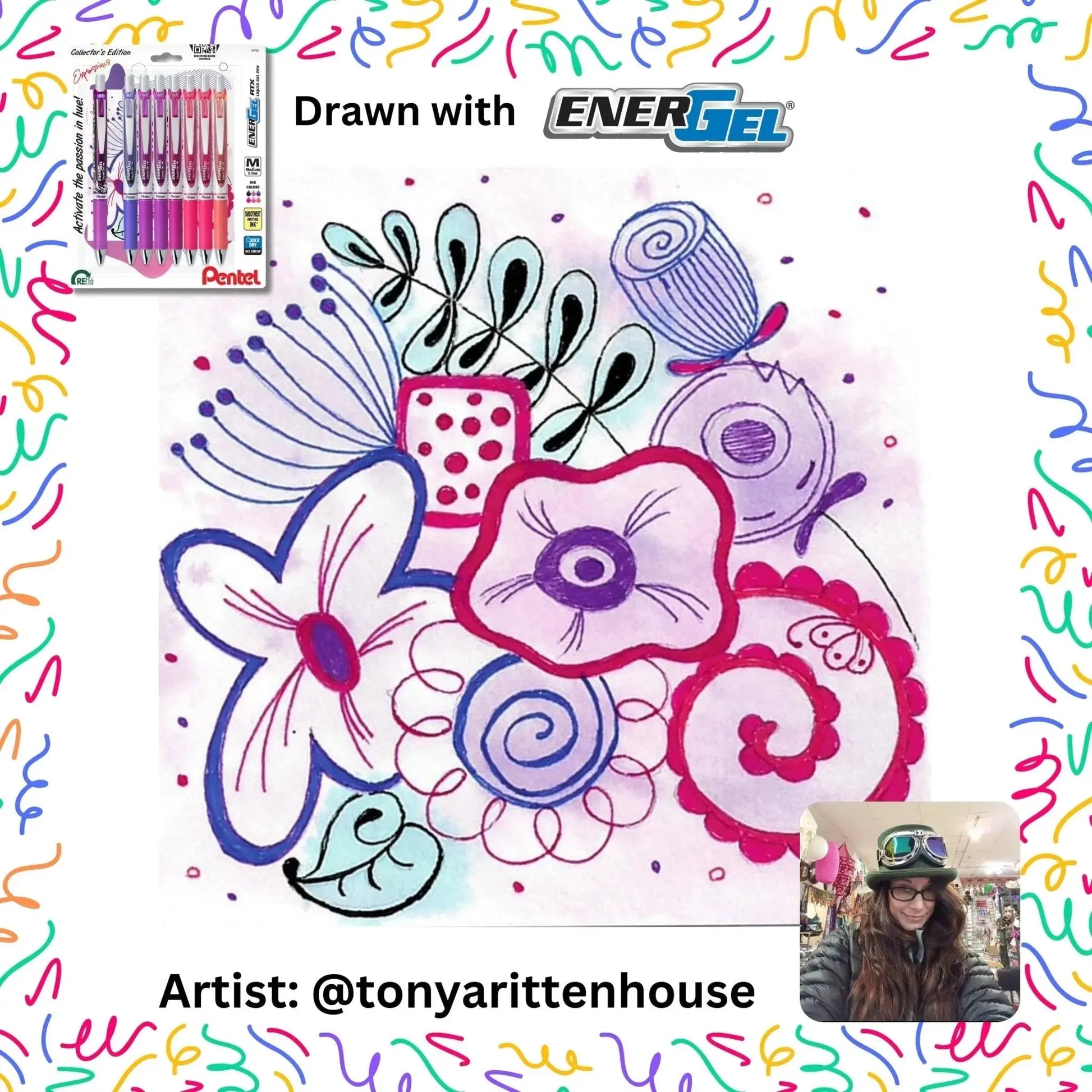 EnerGel Expressions Collector's Bundle - Set of 9 - Pentel of America, Ltd.