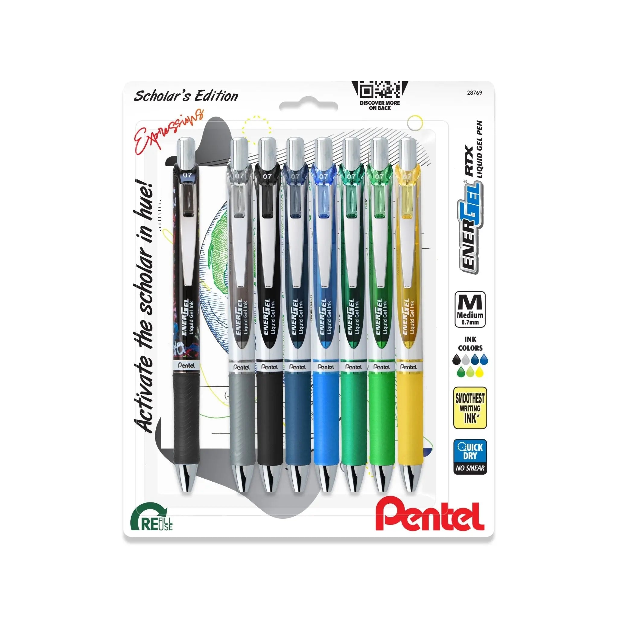 EnerGel Expressions Collector's Bundle - Set of 9 - Pentel of America, Ltd.