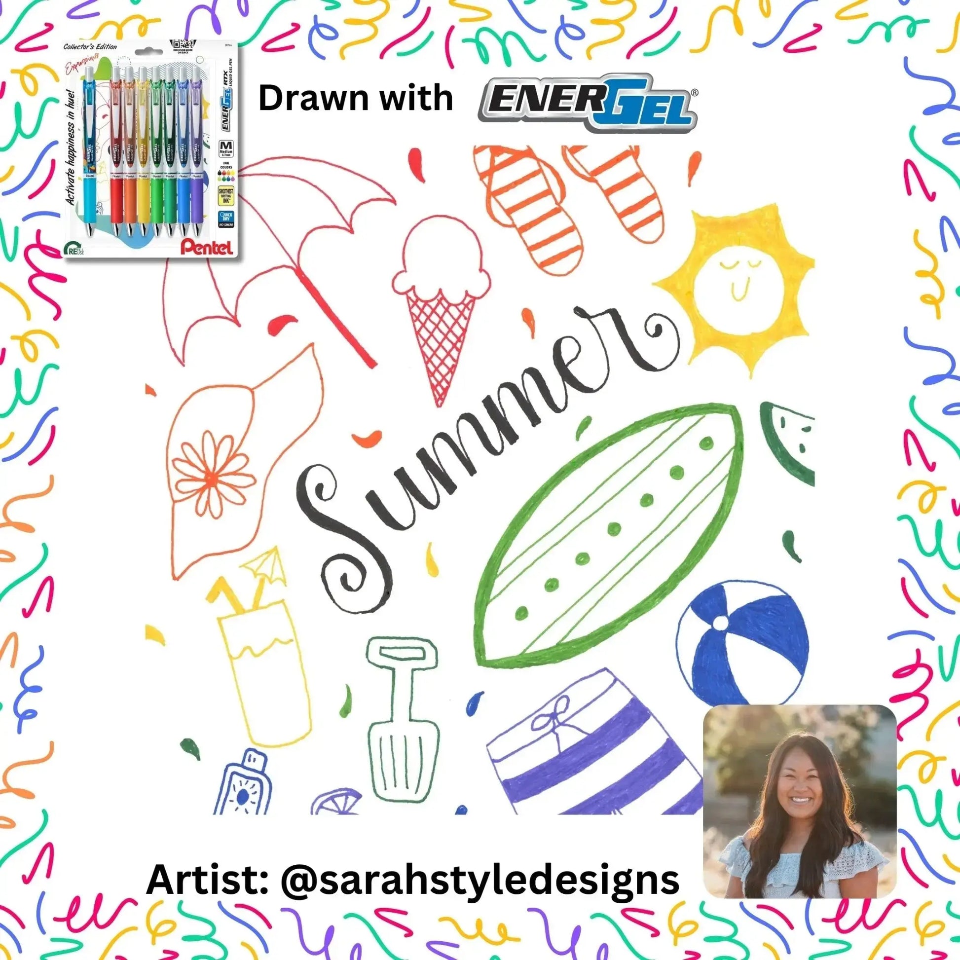 EnerGel Expressions Collector's Bundle - Set of 9 - Pentel of America, Ltd.