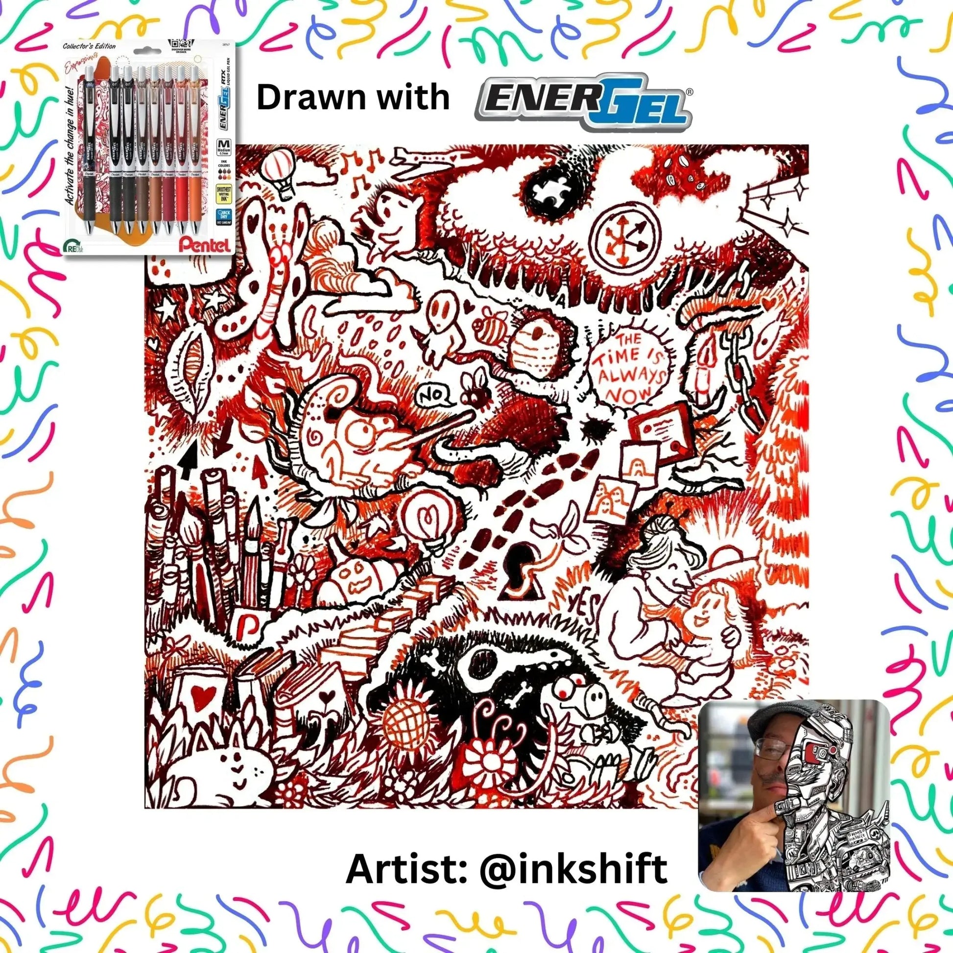 EnerGel Expressions Collector's Bundle - Set of 9 - Pentel of America, Ltd.