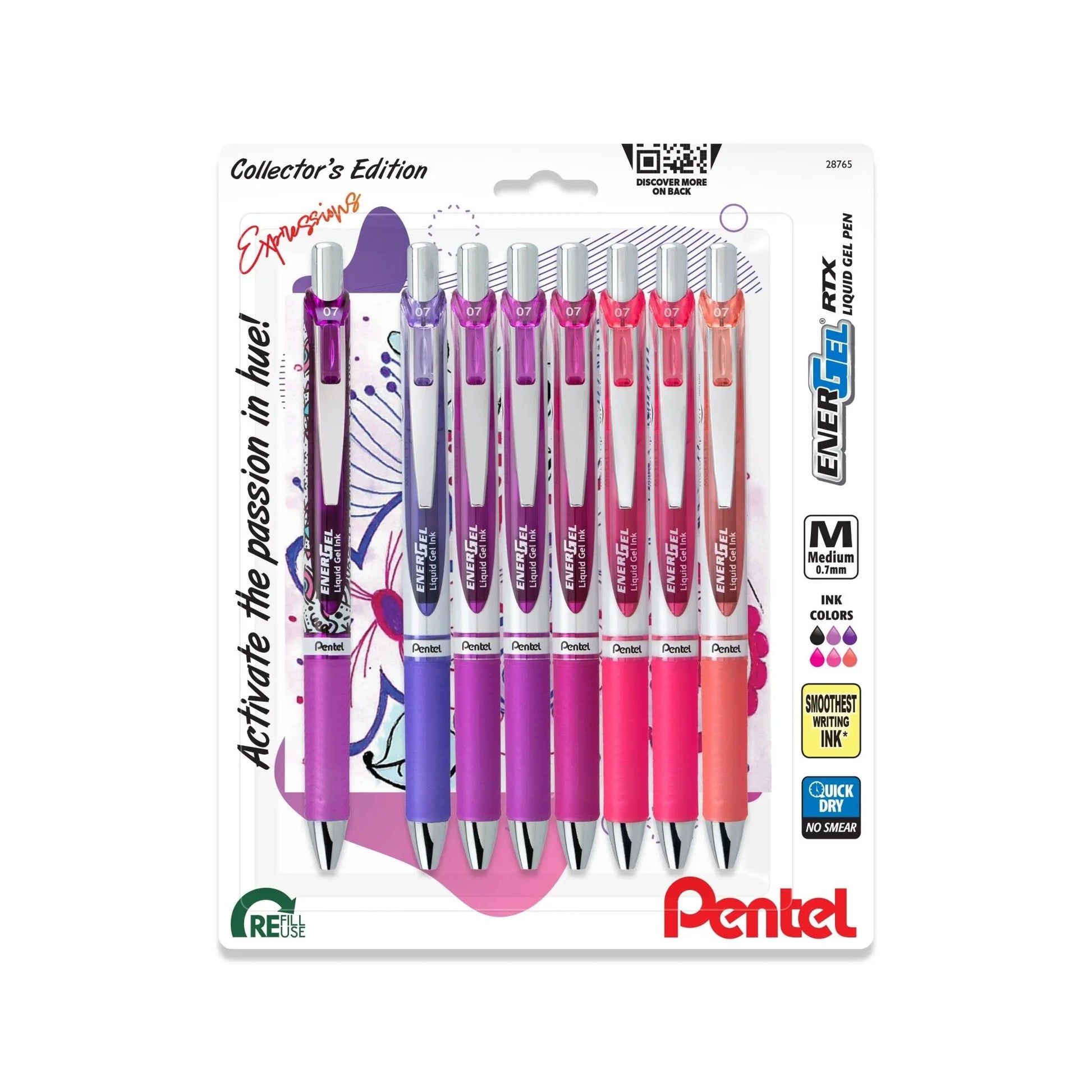 EnerGel Expressions Collector's Bundle - Set of 9 - Pentel of America, Ltd.