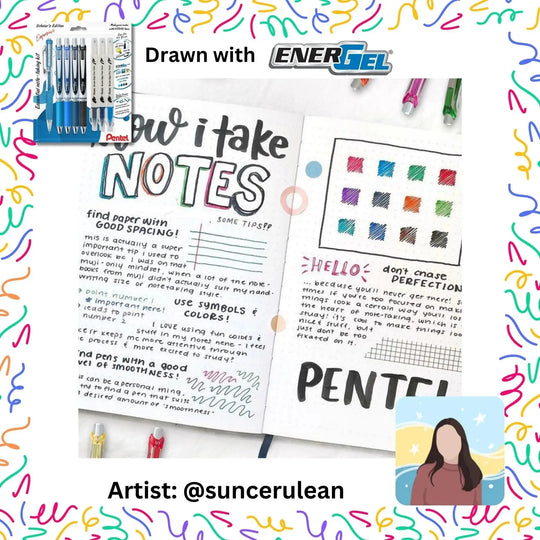 EnerGel Expressions Collector's Bundle - Set of 9 - Pentel of America, Ltd.