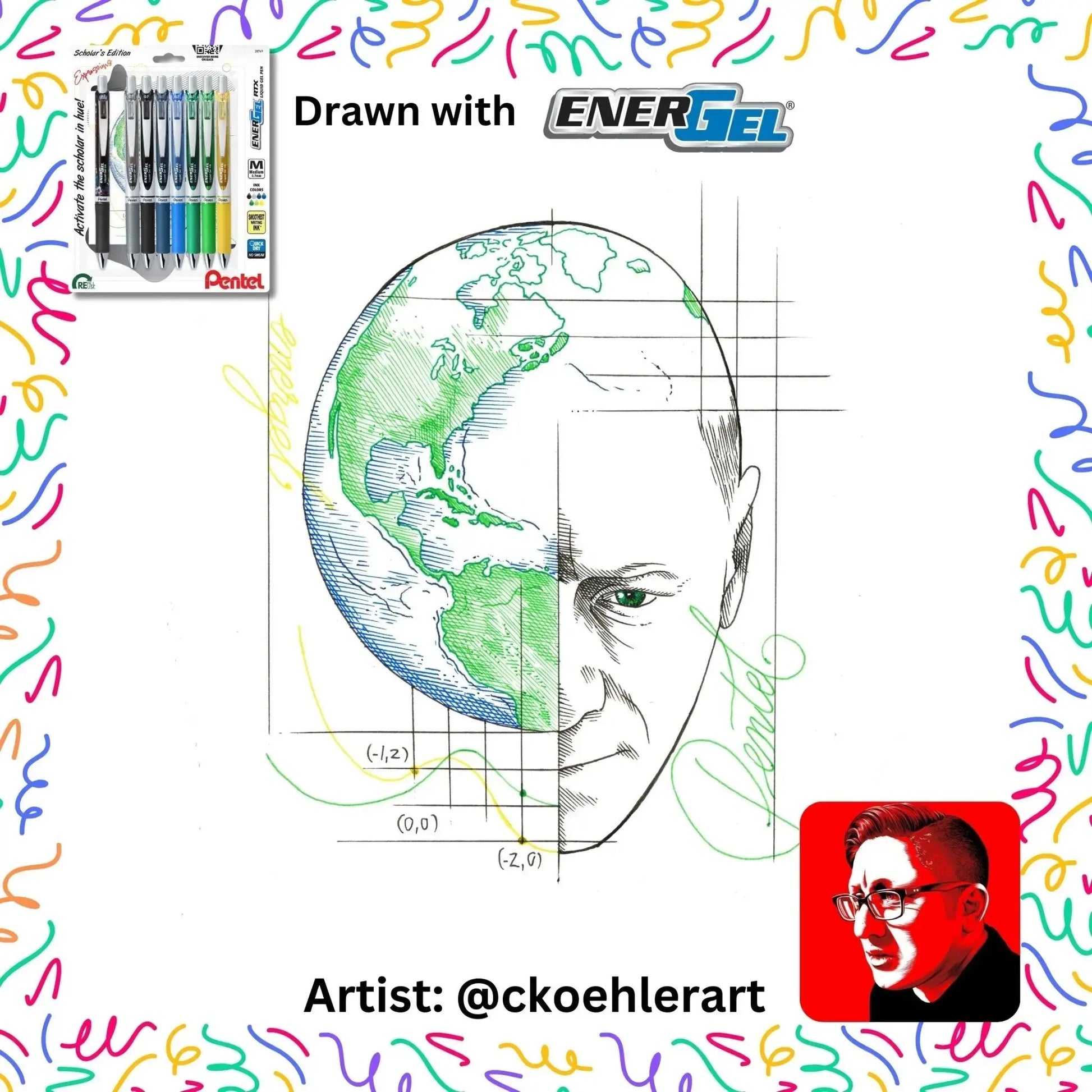 EnerGel Expressions Collector's Bundle - Set of 9 - Pentel of America, Ltd.