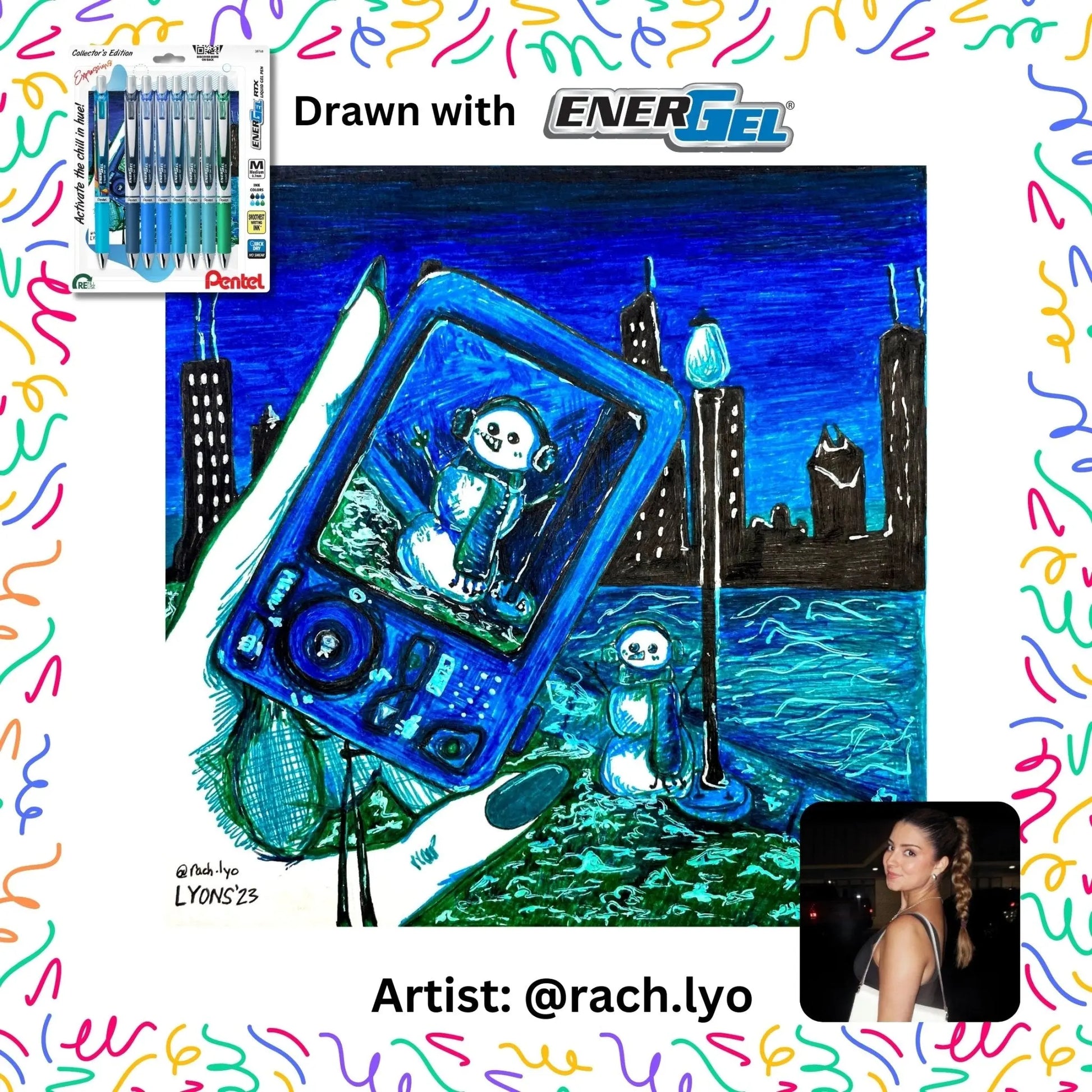 EnerGel Expressions Collector's Bundle - Set of 9 - Pentel of America, Ltd.