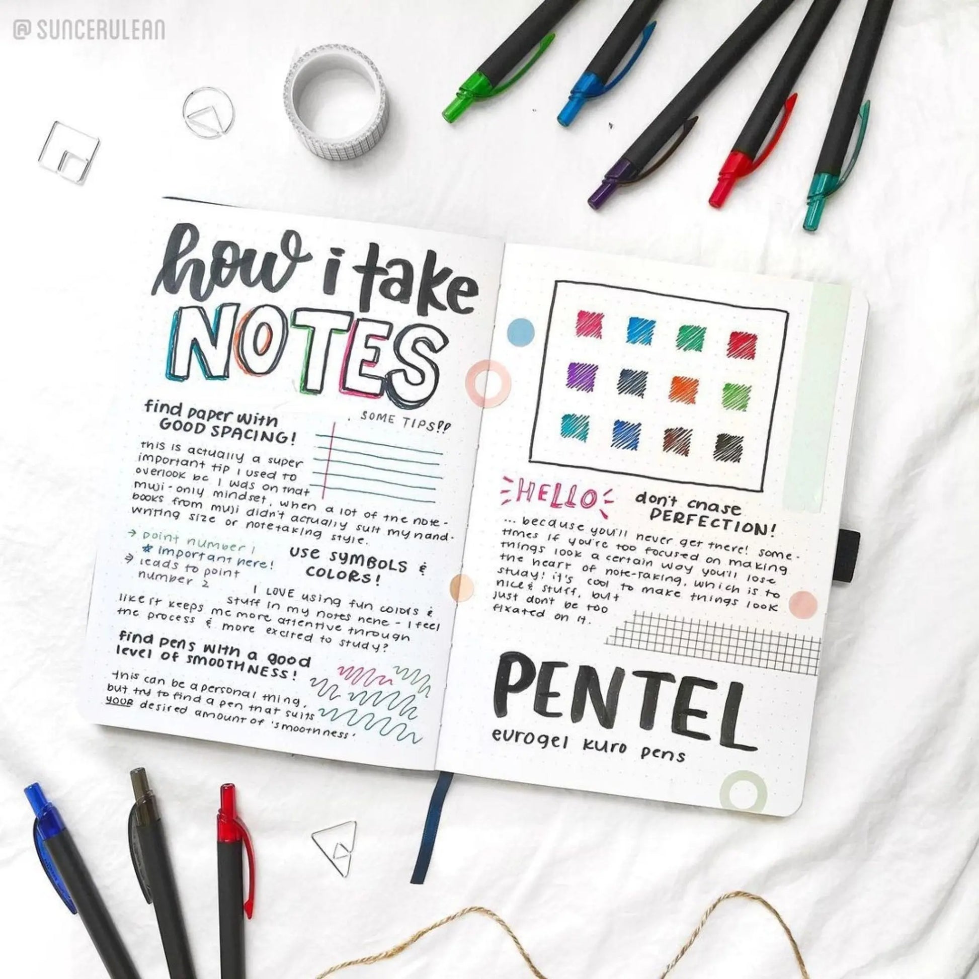 EnerGel Kuro Liquid Gel Pen, (0.7mm) Medium line, Assorted Ink, 24 - pk - Pentel of America, Ltd.