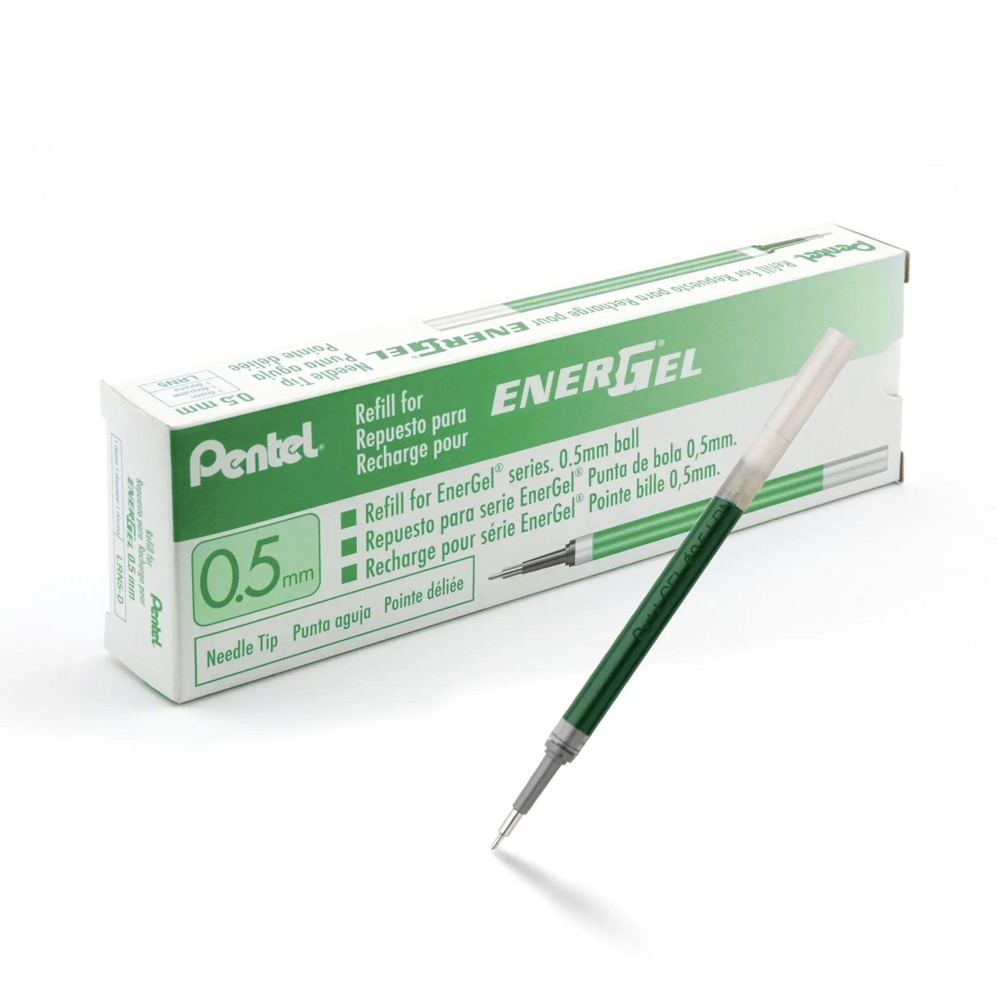 EnerGel Liquid Gel Pen Refill, 0.5mm NEEDLE Tip, Box of 12 - Pentel of America, Ltd.