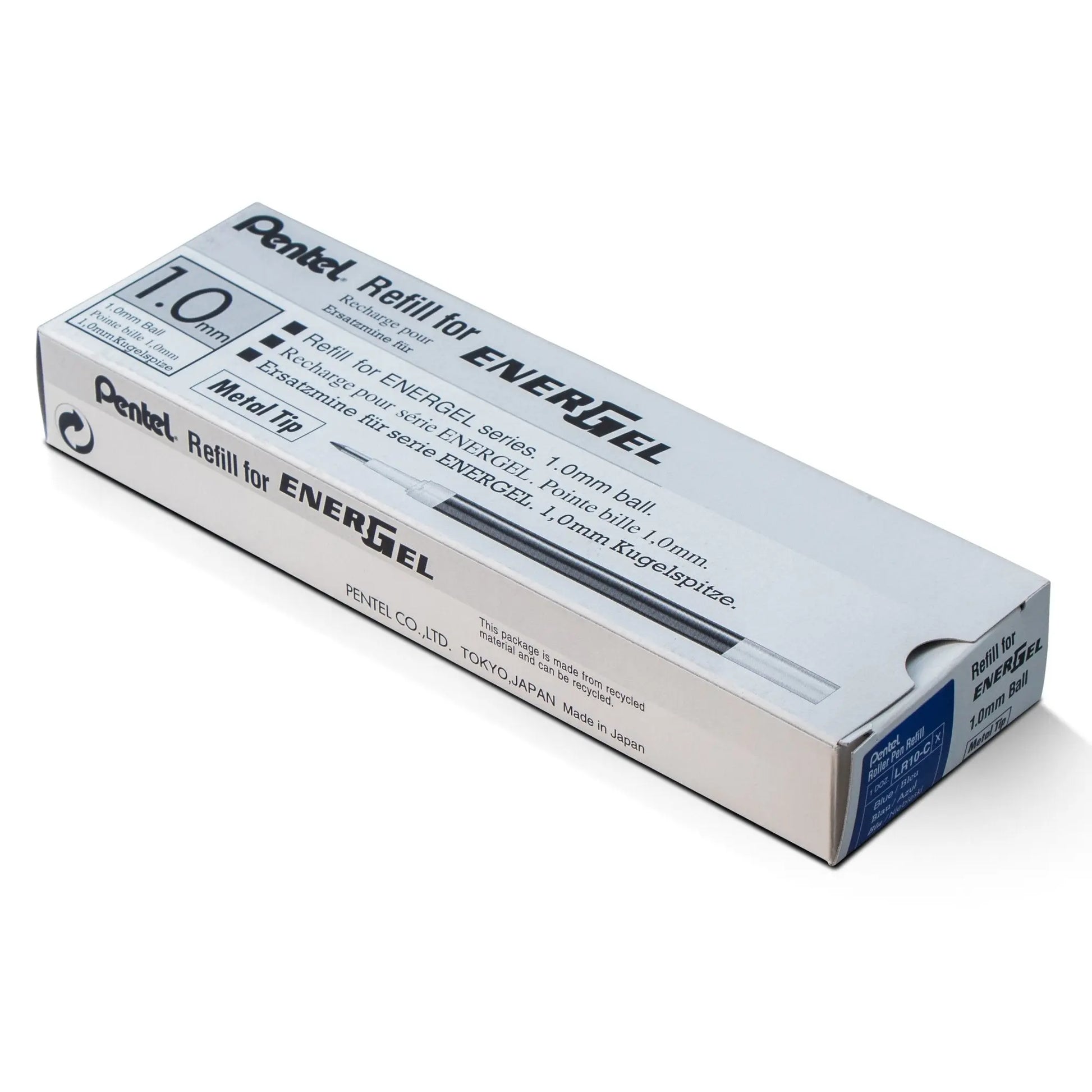 EnerGel Liquid Gel Pen Refill, 1.0mm, Box of 12 Refills - Pentel of America, Ltd.