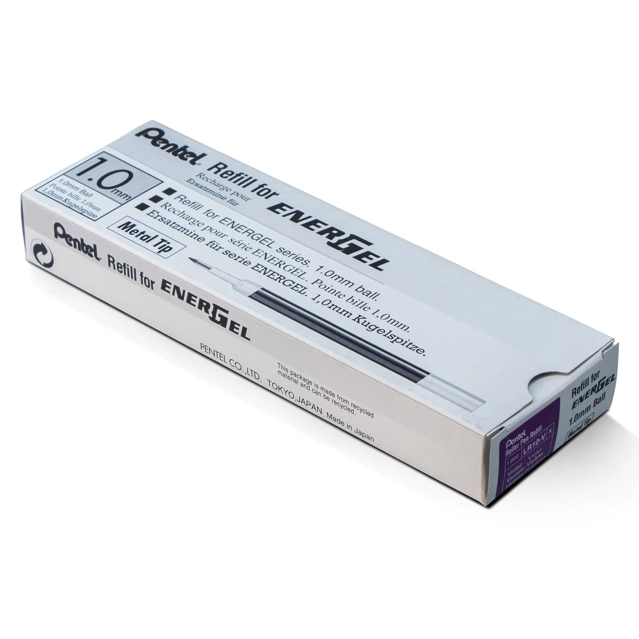 EnerGel Liquid Gel Pen Refill, 1.0mm, Box of 12 Refills - Pentel of America, Ltd.