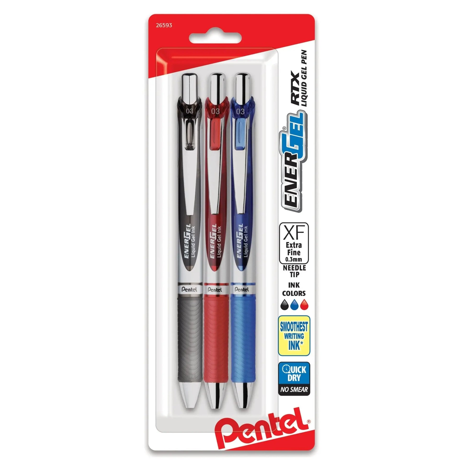EnerGel RTX Retractable Liquid Gel Pens, to Assorted