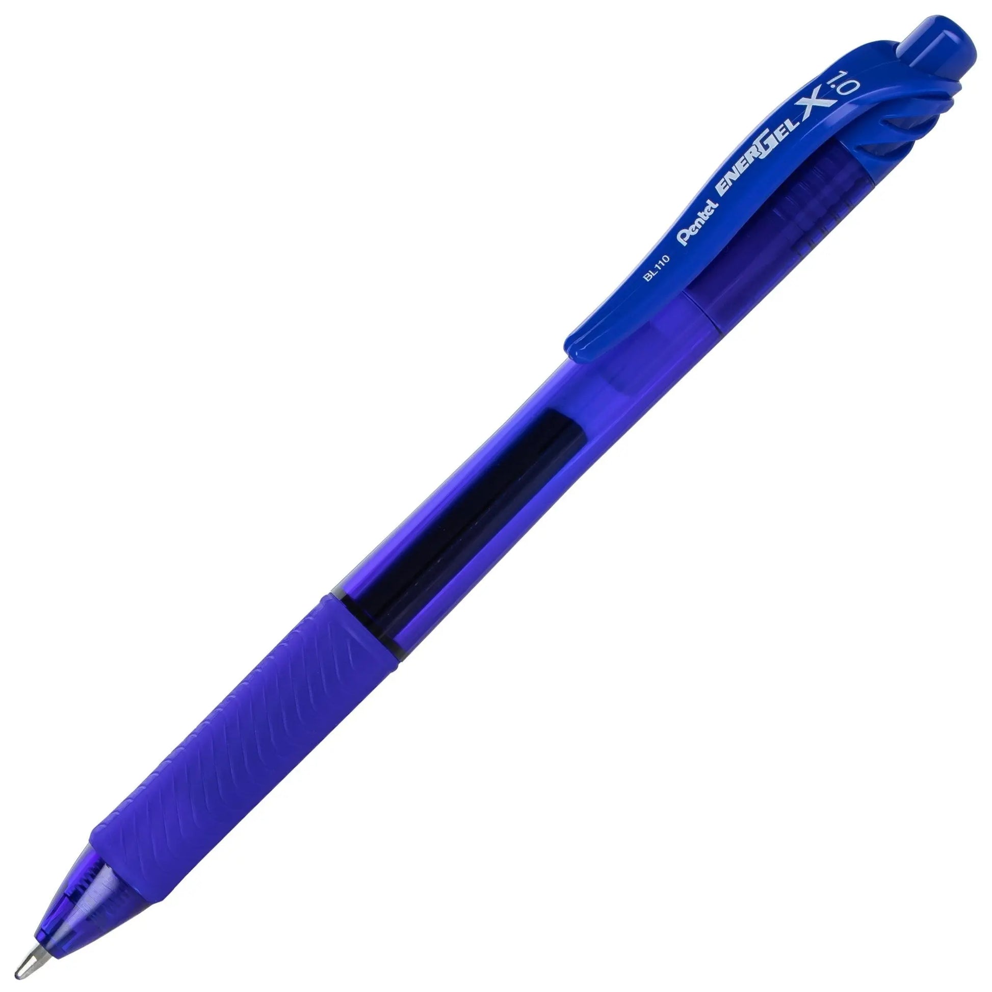 EnerGel - X Retractable Liquid Gel Pen, (1.0mm) Metal Tip, Bold Line, Blue Ink - Pentel of America, Ltd.