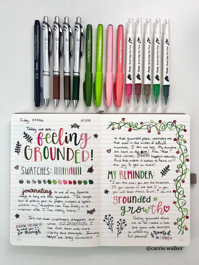 Feeling Grounded Journaling Pack - Pentel of America, Ltd.