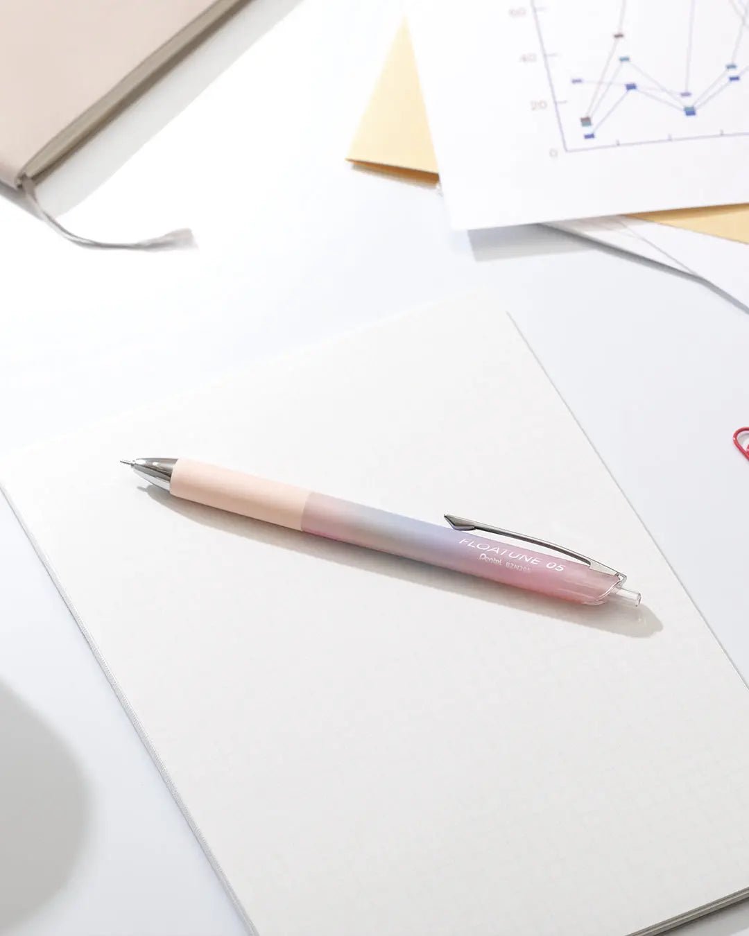 Floatune RT Retractable Rollerball Pen, (0.5mm) Needle Tip, Limited Edition Airy Sets, 3 - Pk - Pentel of America, Ltd.