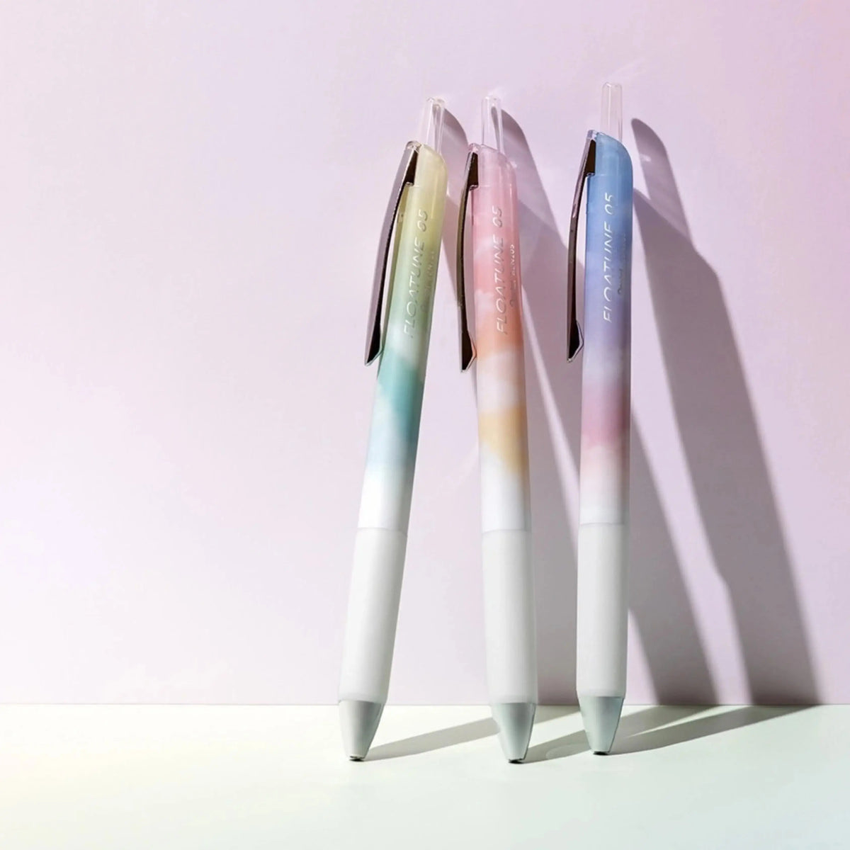 Floatune RT Rollerball, Limited Edition Day Time Set, (0.5mm) Fine Line, Assorted Barrels, Black Ink, 3-PK - Pentel of America, Ltd.