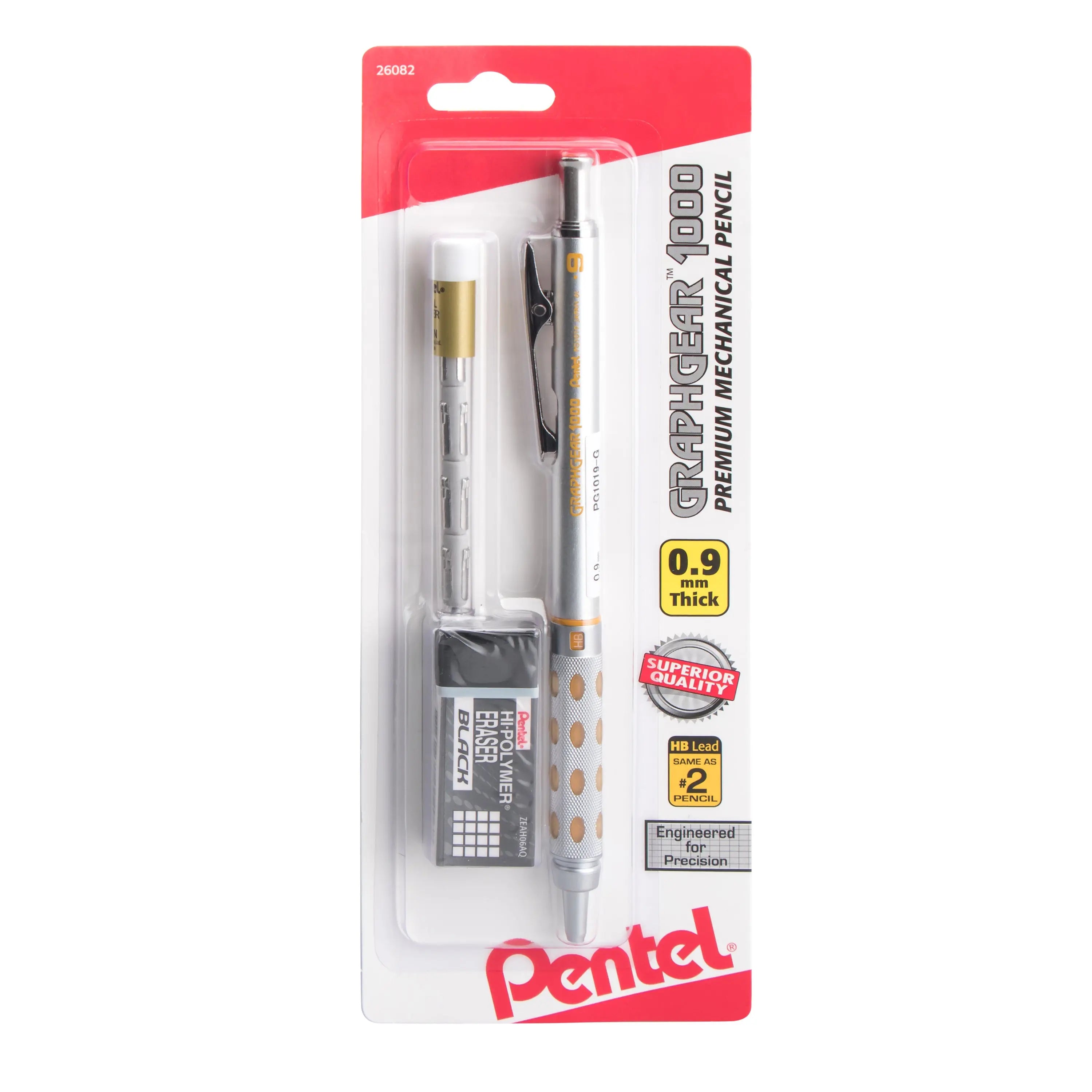 Pentel GraphGear 1000 Automatic Drafting Pencil, Eraser Refills, 1-Pk  Pentel of America, Ltd.