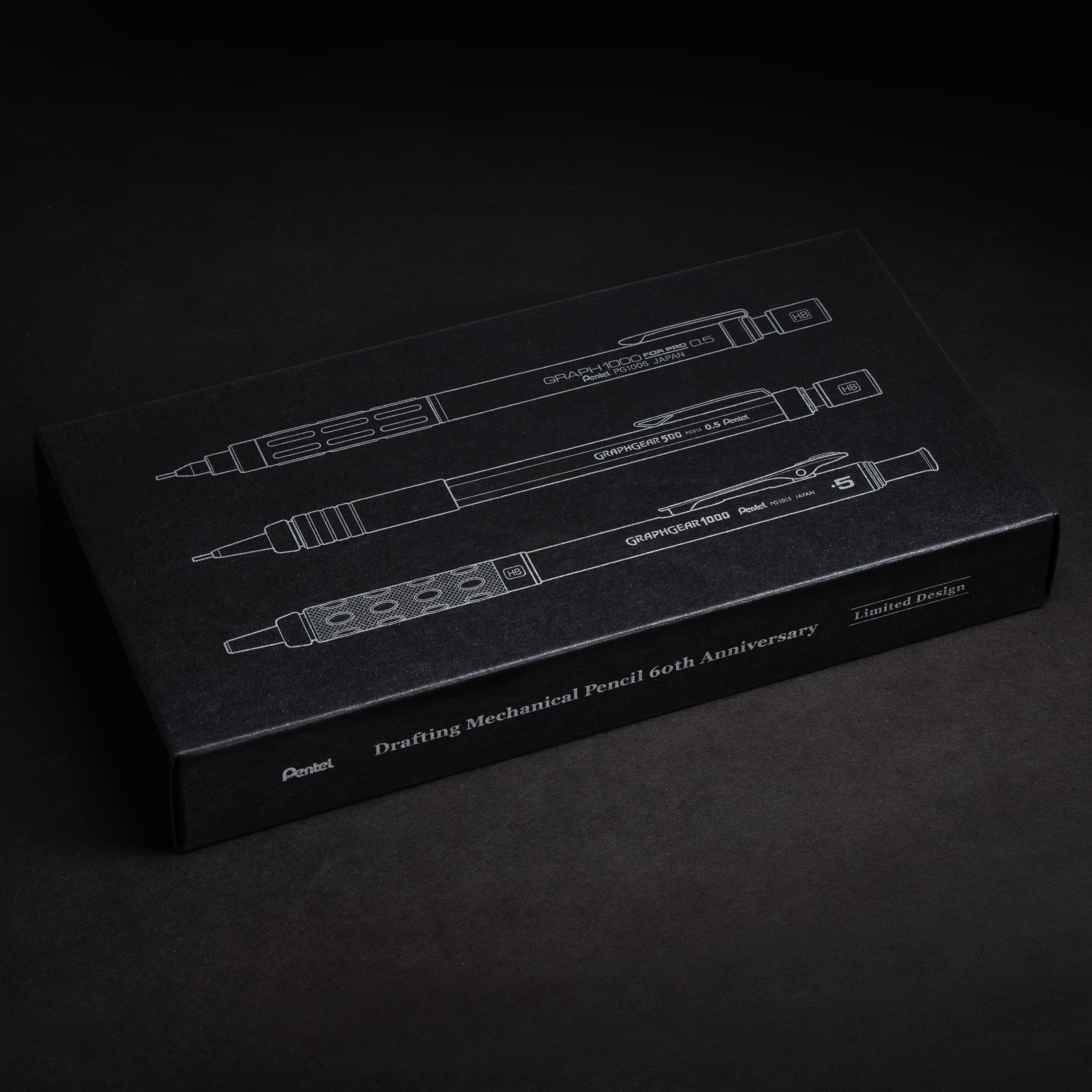 GraphGear/Graph Black Edition, Mechanical Drafting Pencils, Pentel 60th Anniversary Limited Edition Collectors Set - Pentel of America, Ltd.