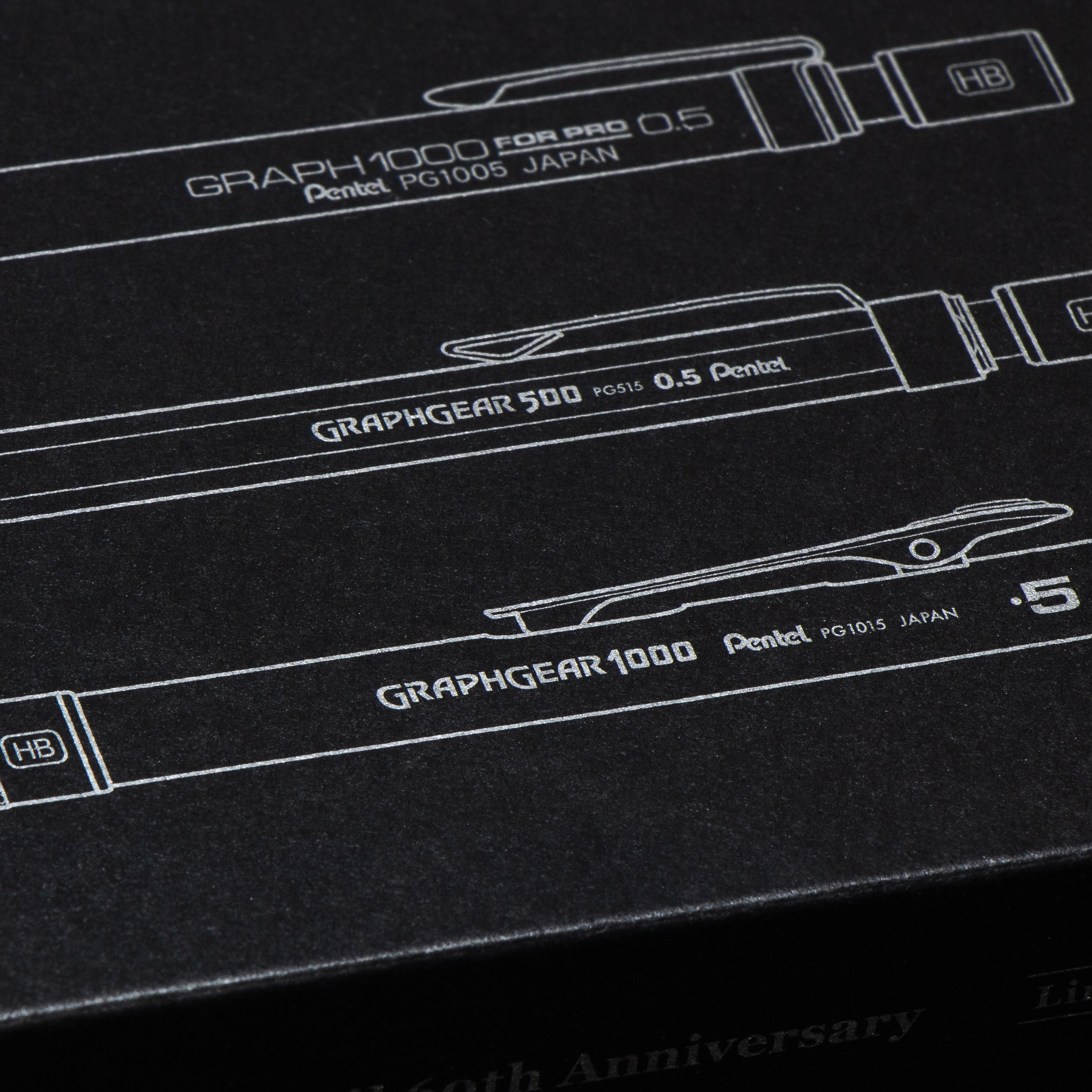 GraphGear/Graph Black Edition, Mechanical Drafting Pencils, Pentel 60th Anniversary Limited Edition Collectors Set - Pentel of America, Ltd.