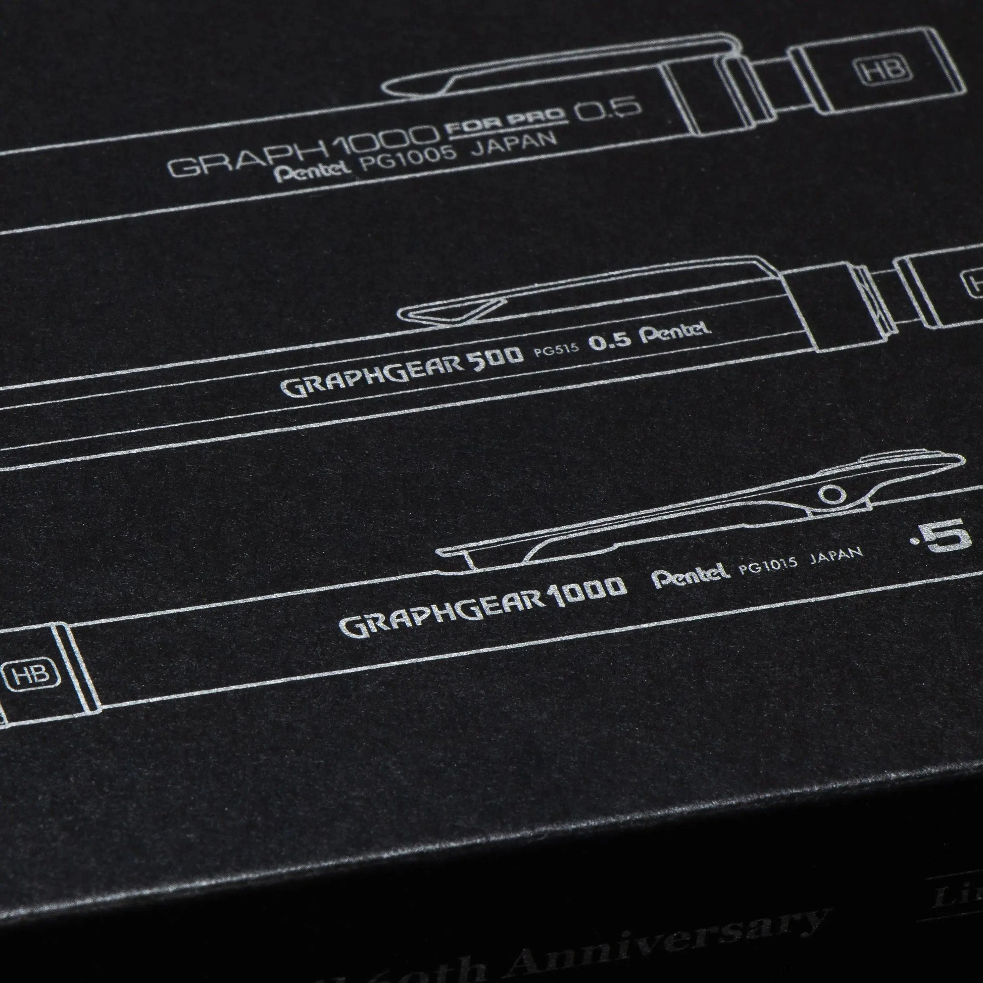 GraphGear/Graph Black Edition, Mechanical Drafting Pencils, Pentel 60th Anniversary Limited Edition Collectors Set - Pentel of America, Ltd.