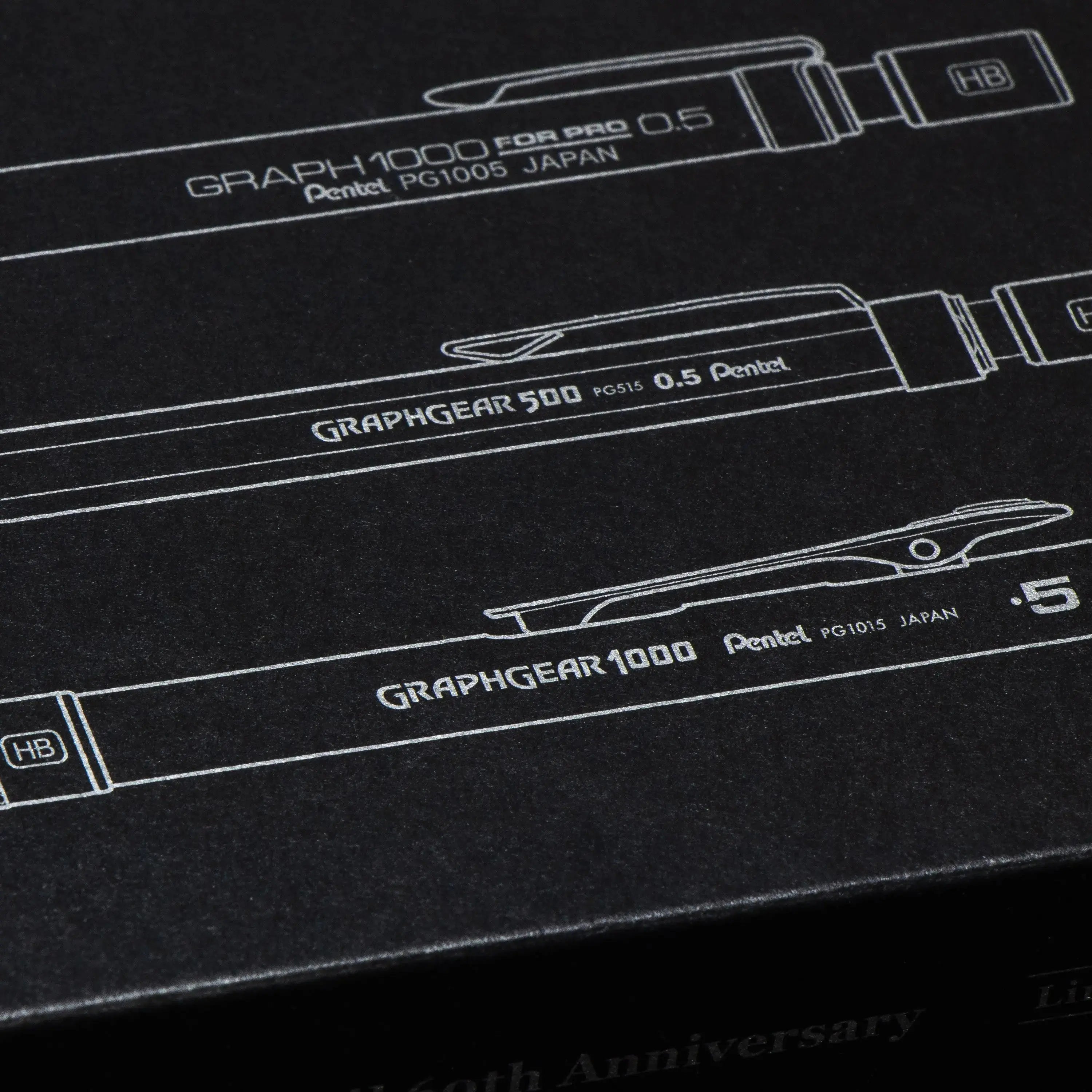 GraphGear/Graph Black Edition, Mechanical Drafting Pencils, Pentel 60th Anniversary Limited Edition Collectors Set - Pentel of America, Ltd.
