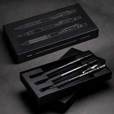 GraphGear/Graph Black Edition, Mechanical Drafting Pencils, Pentel 60th Anniversary Limited Edition Collectors Set