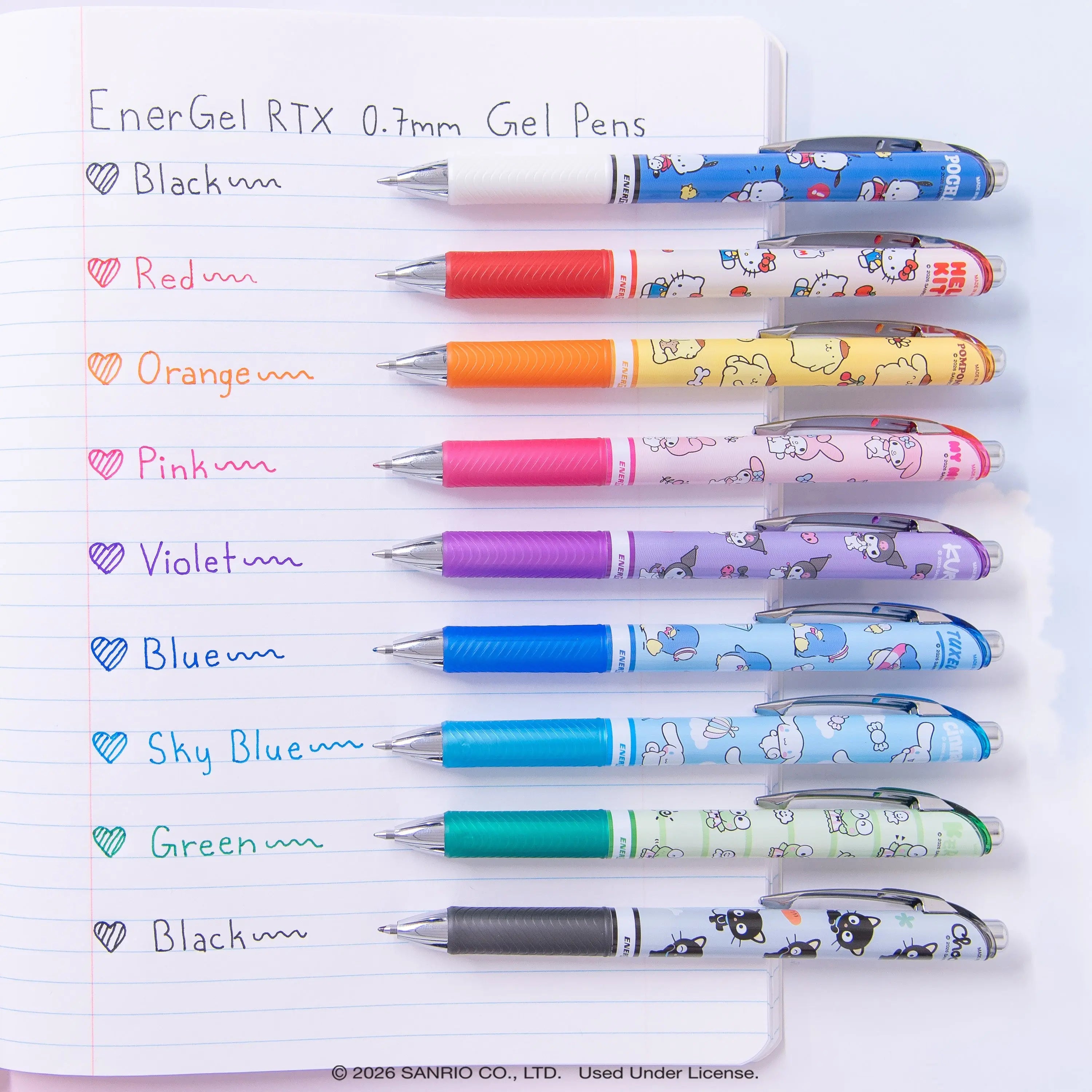 Hello Kitty® and Friends x Pentel Essentials Collector's Bundle