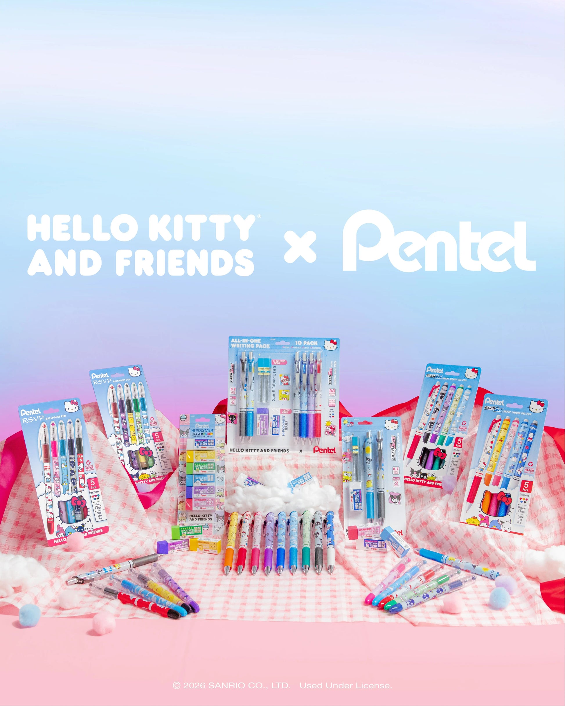 Hello Kitty® and Friends x Pentel Essentials Collector's Bundle - Pentel of America, Ltd.