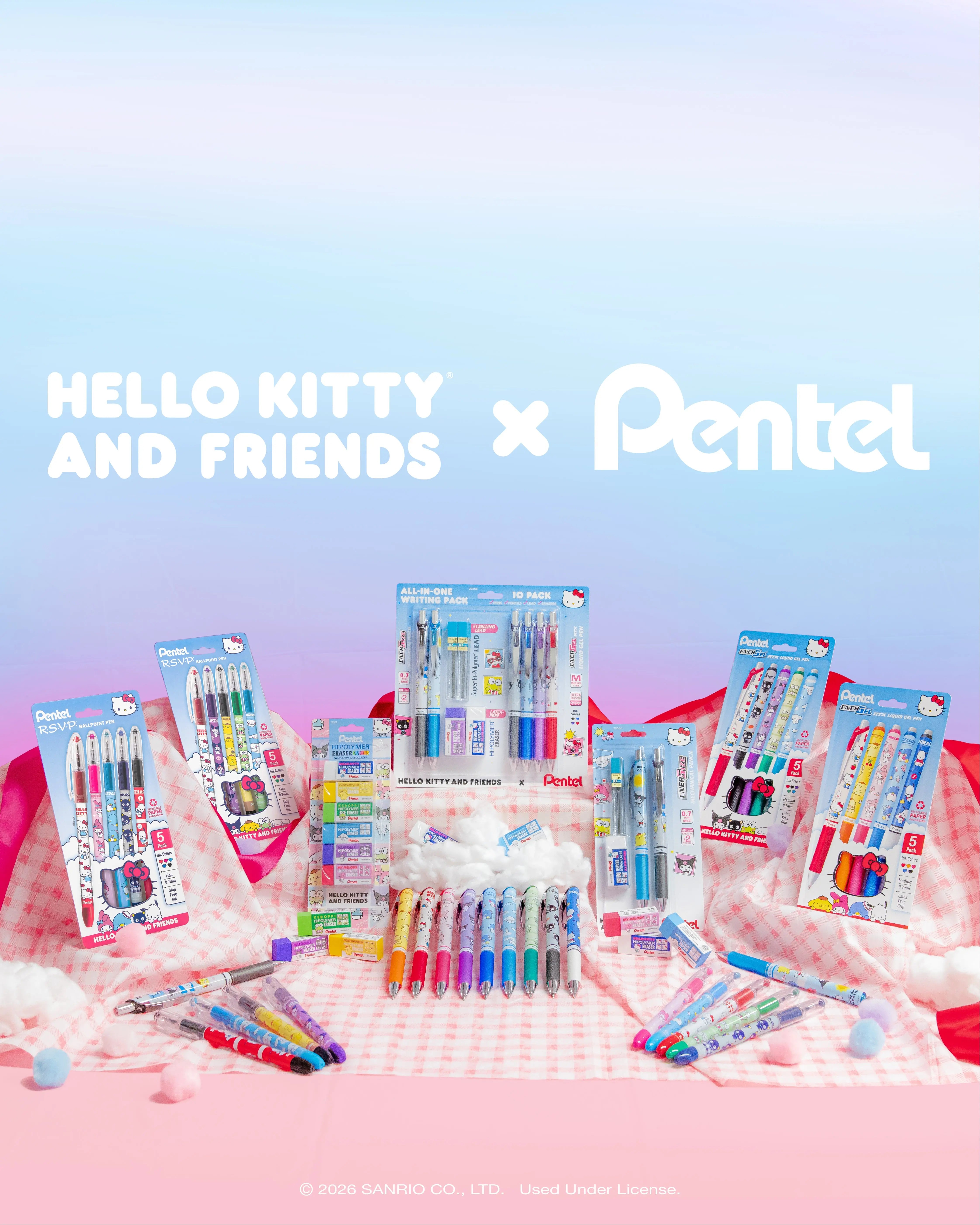 Hello Kitty® and Friends x Pentel Essentials Collector's Bundle - Pentel of America, Ltd.
