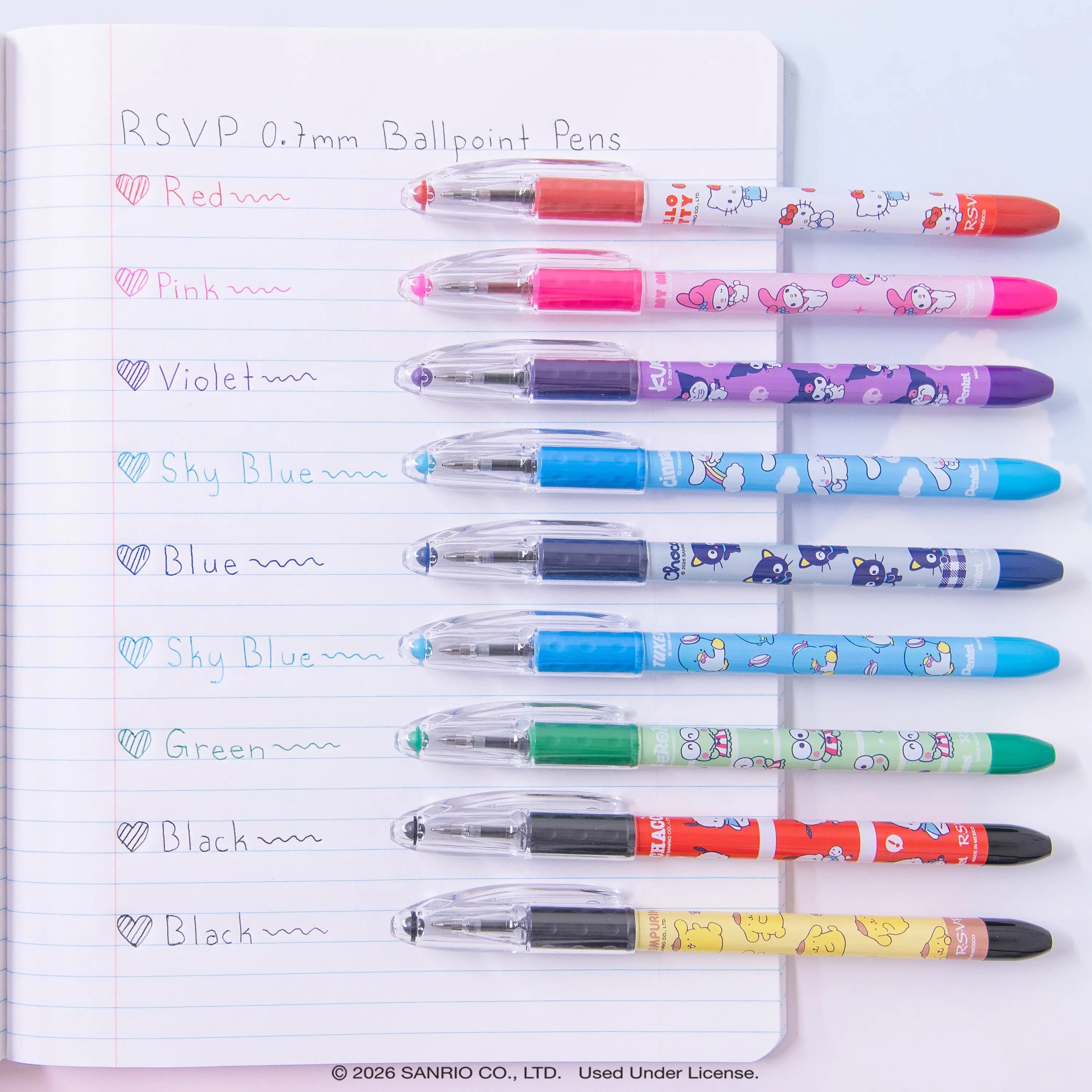 Hello Kitty® and Friends x Pentel Essentials Collector's Bundle