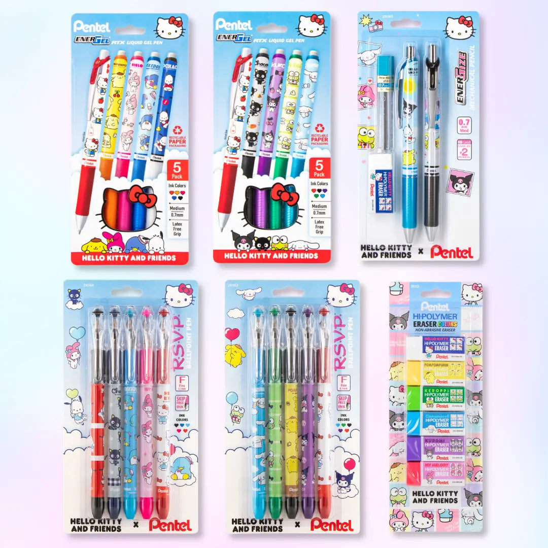 Hello Kitty® and Friends x Pentel Essentials Collector's Bundle - Pentel of America, Ltd.