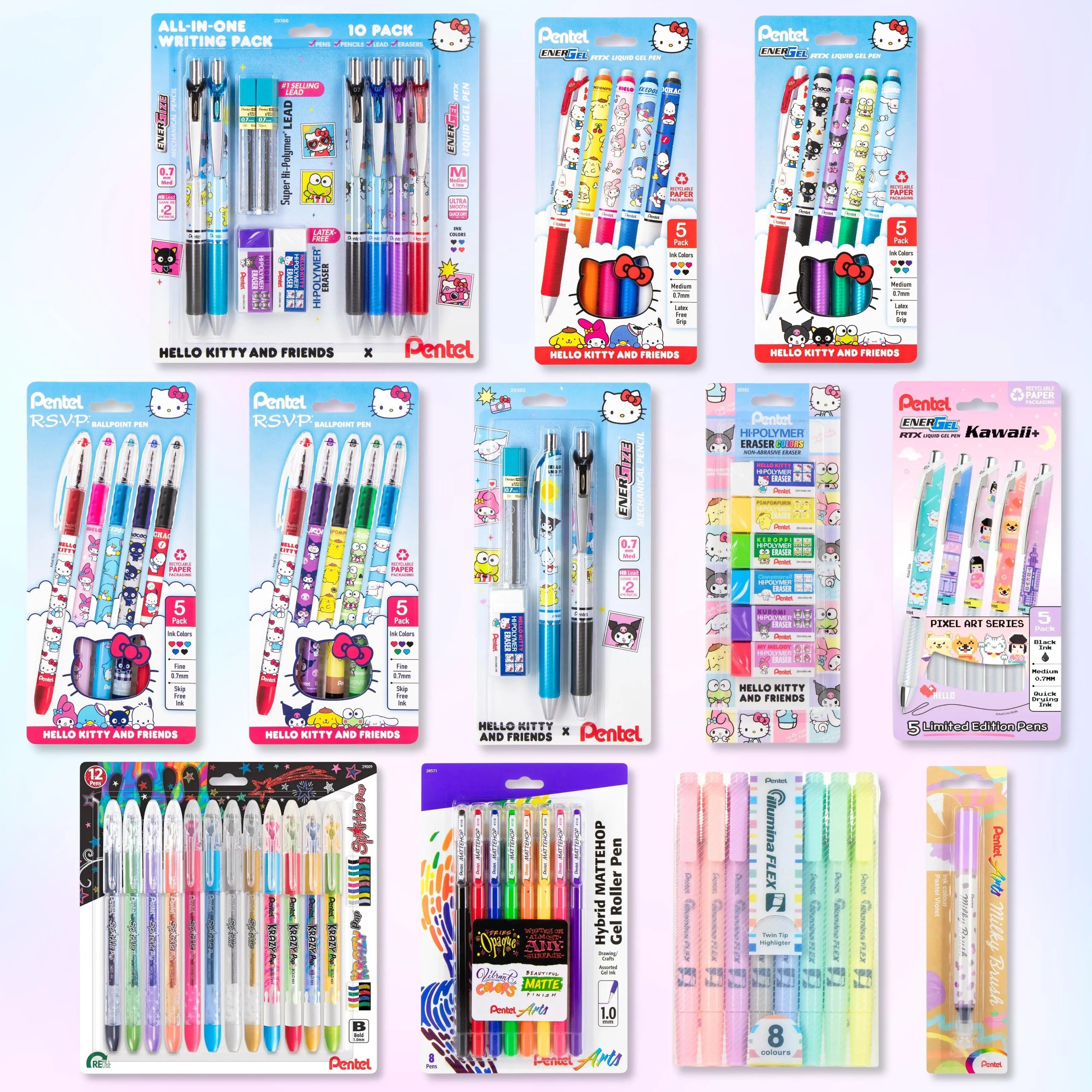 Hello Kitty® and Friends x Pentel Kawaii Dream Collector's Bundle - Pentel of America, Ltd.