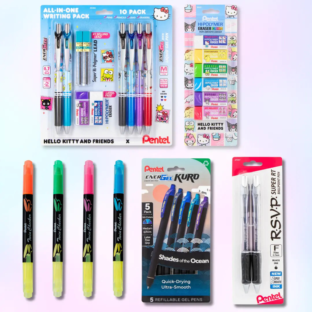 Hello Kitty® and Friends x Pentel School Essentials Bundle - Pentel of America, Ltd.