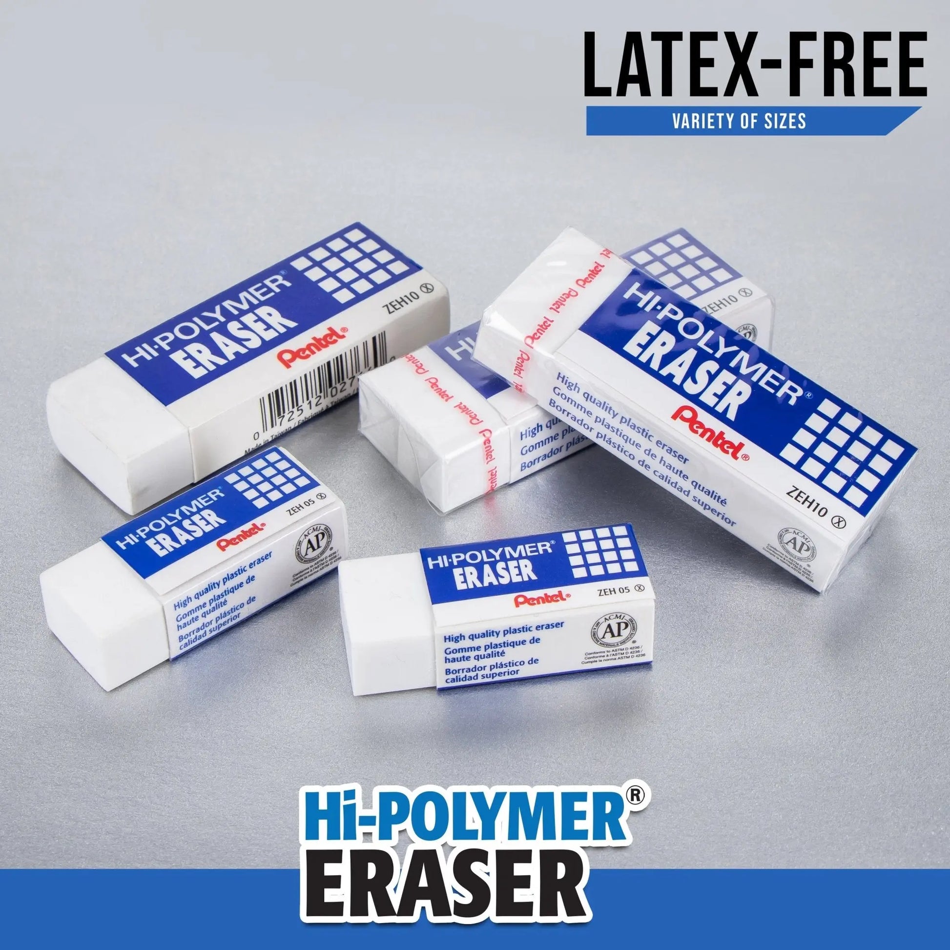 Hi - Polymer Block Eraser, Super XL White, 1 - Pk - Pentel of America, Ltd.