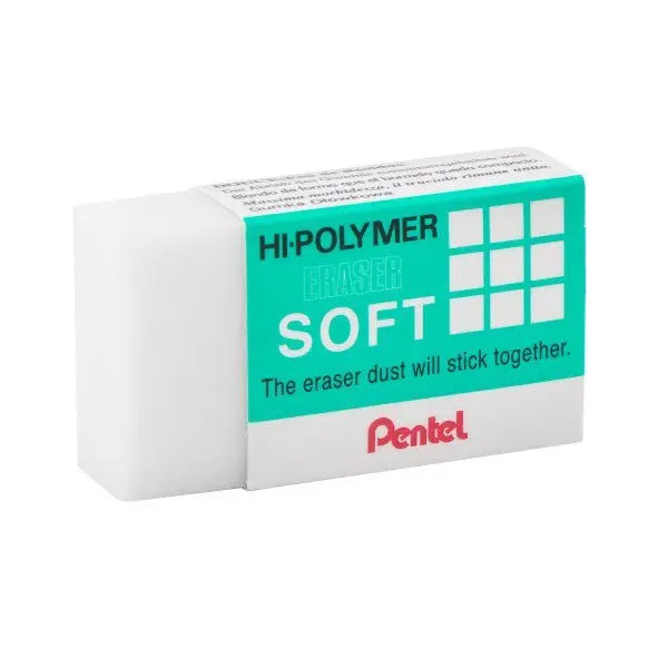 Hi - Polymer SOFT Eraser, 6 - Pk - Pentel of America, Ltd.
