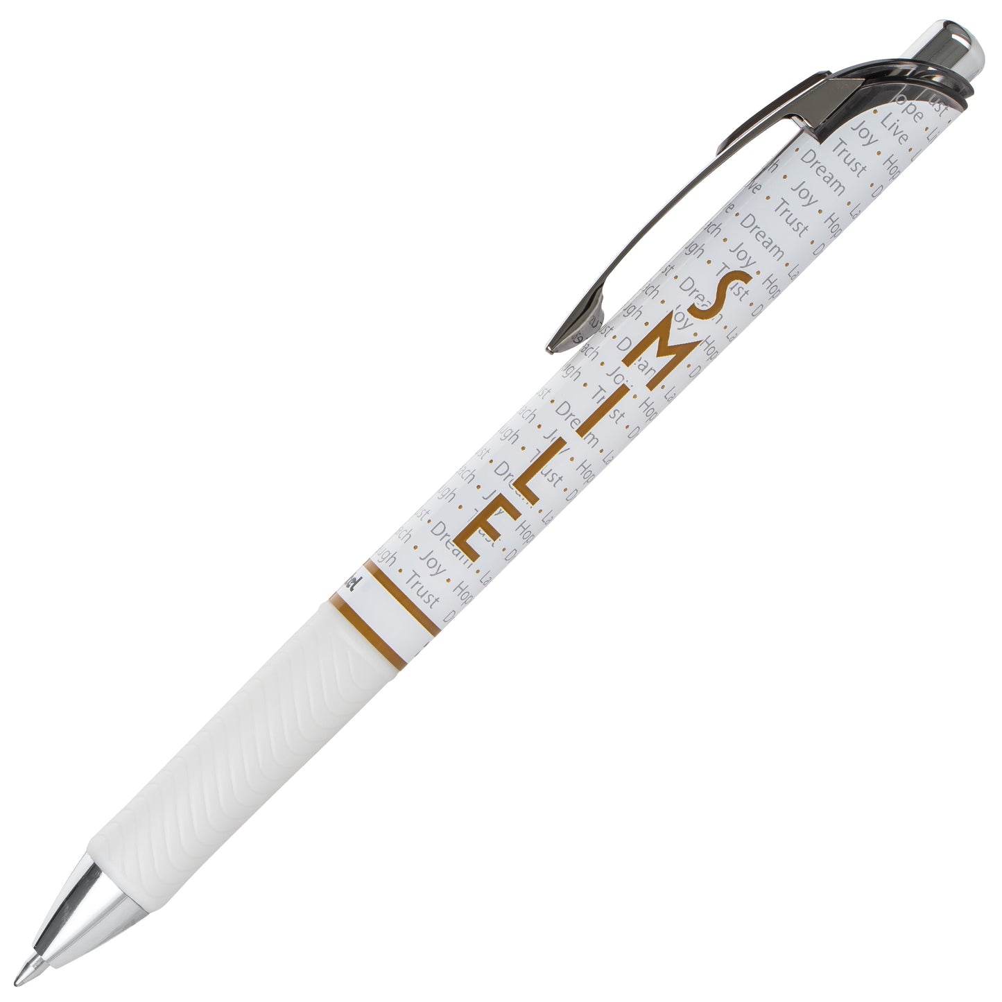 EnerGel Inspire Refillable Gel Pen, 0.7mm, Black Ink 3-pk (Peace, Trust, Smile)