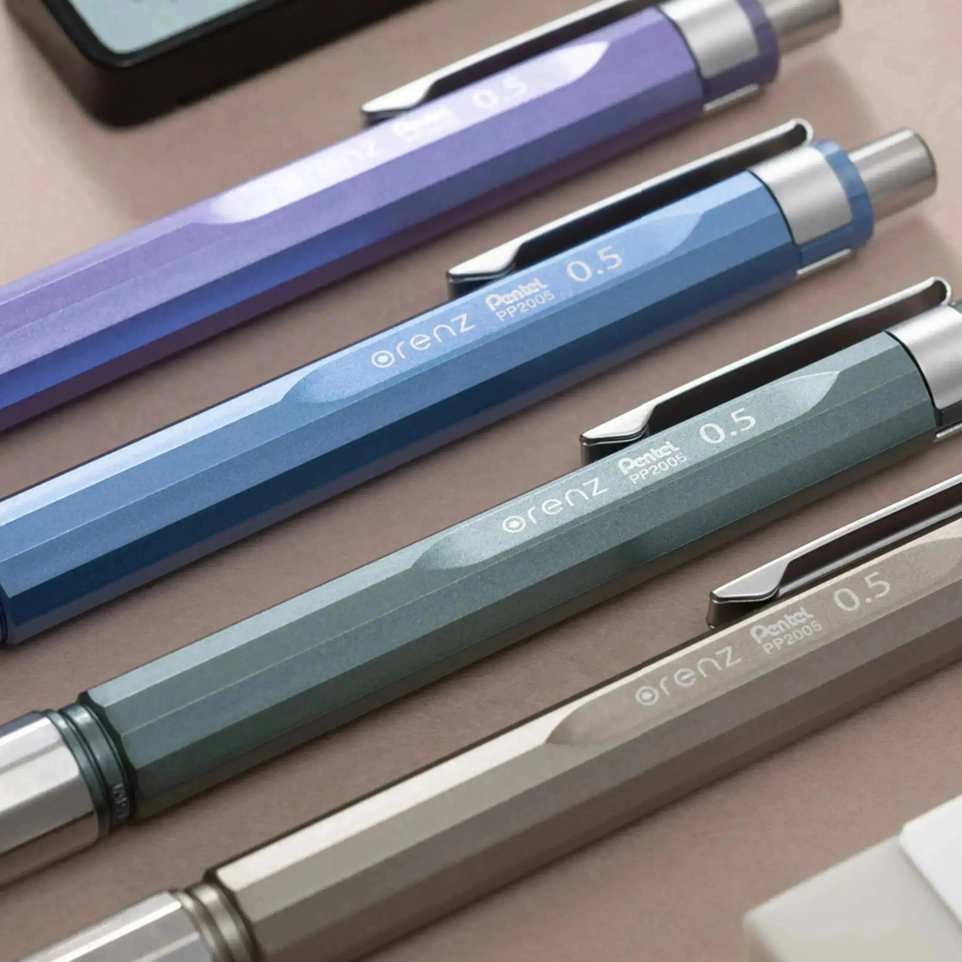  Orenz AT - 0.5mm Mechanical Drafting Pencil, Automatic Lead Advance, Limited Edition Metallic Barrels  - Pentel of America, Ltd.