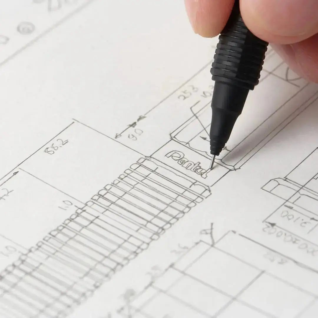 Orenz Nero Mechanical Drafting Pencil, Automatic Lead Advance, Black Barrel  - Pentel of America, Ltd.